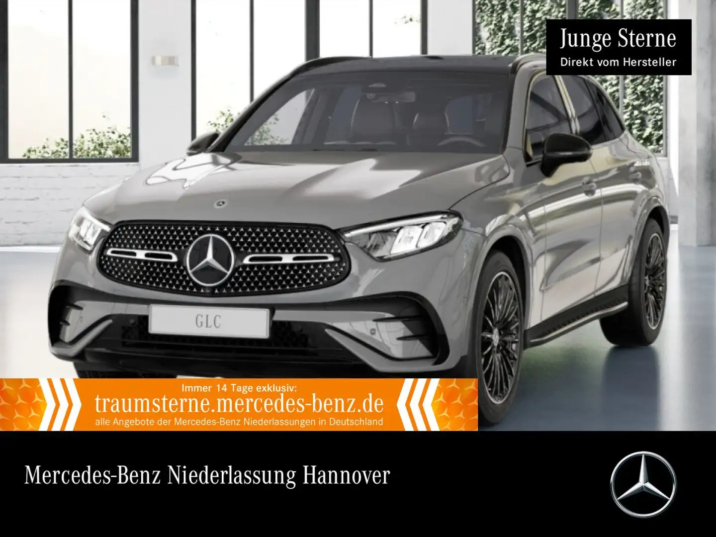Mercedes-Benz GLC 300 4M AMG+NIGHT+PANO+360+AHK+LED+TOTW+KEYLESS Grau - 1