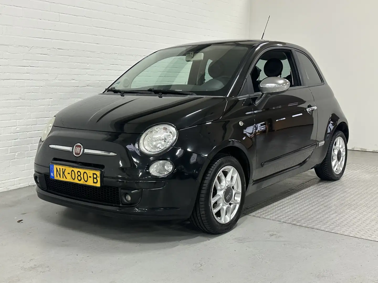 Fiat 500 1.2 Pop AIRCO / LEER / ELK.PAKKET Schwarz - 1