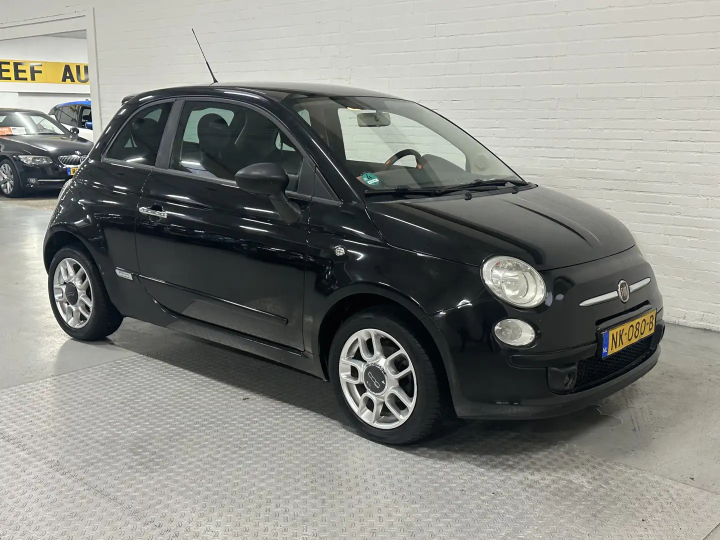 Fiat 500 1.2 Pop AIRCO / LEER / ELK.PAKKET Schwarz - 2