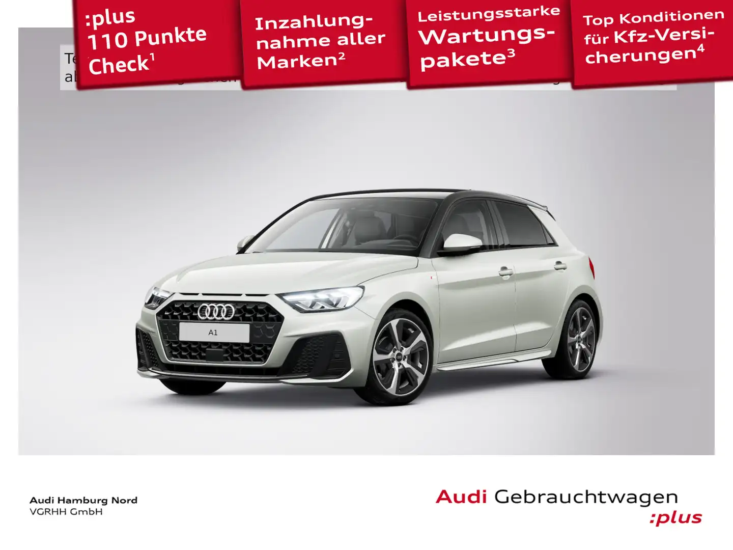 Audi A1 25 TFSI S line S tronic LED Nav ACC Silber - 1
