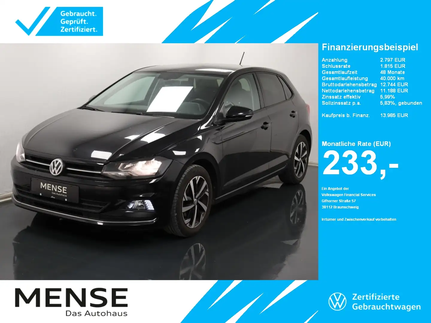Volkswagen Polo VI 1.0 TSI Highline SportSelect Fahrwerk Negro - 1