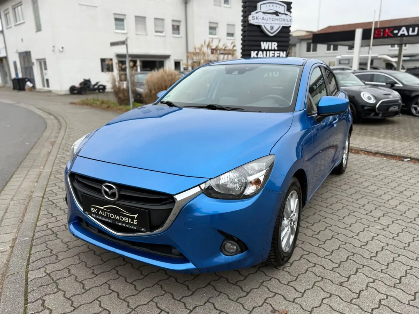 Mazda 2 Exclusive Line 2.HAND-NAVI-AUTOMATIK-AHK-SPUR Bleu - 2