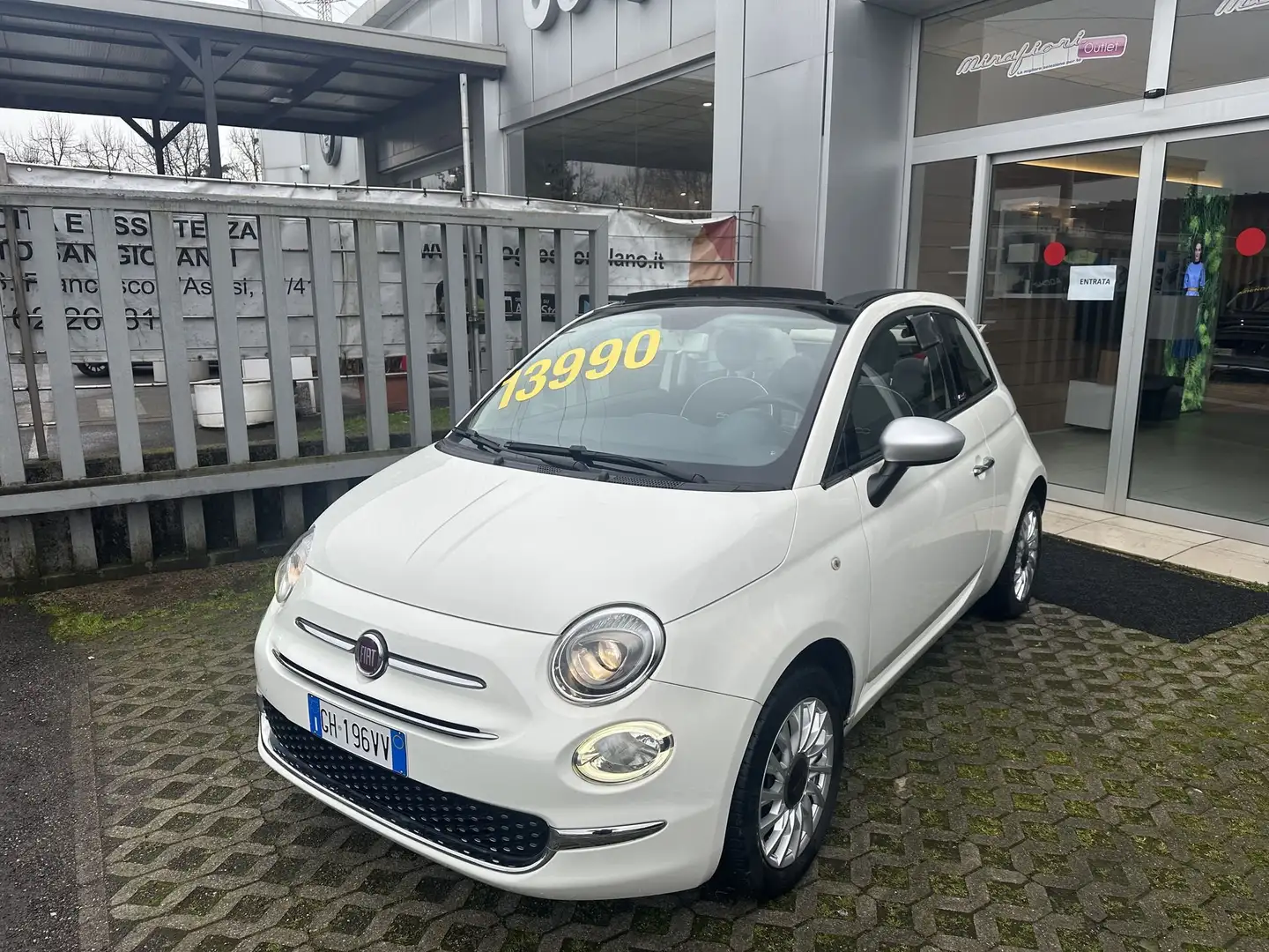 Fiat 500C 1.2 Lounge PREZZO SENZA OBBLIGO FINANZIAMENTO Bianco - 1