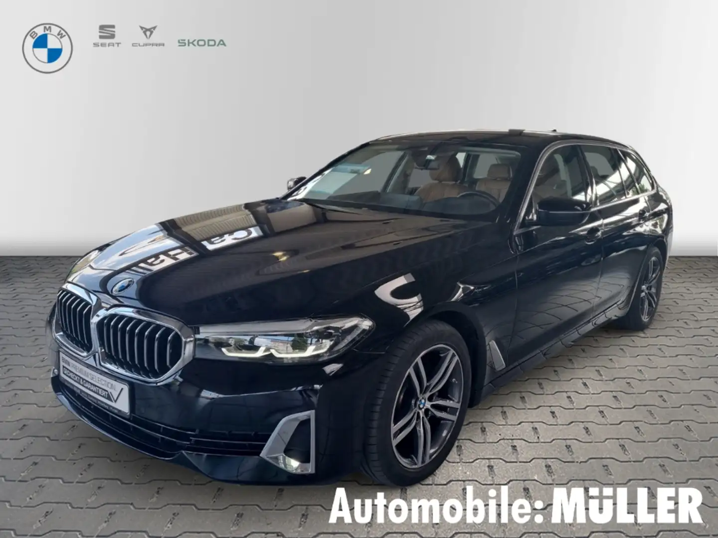 BMW 520 Luxury Line xDrive Touring Park-Assistent Luftfede Noir - 1
