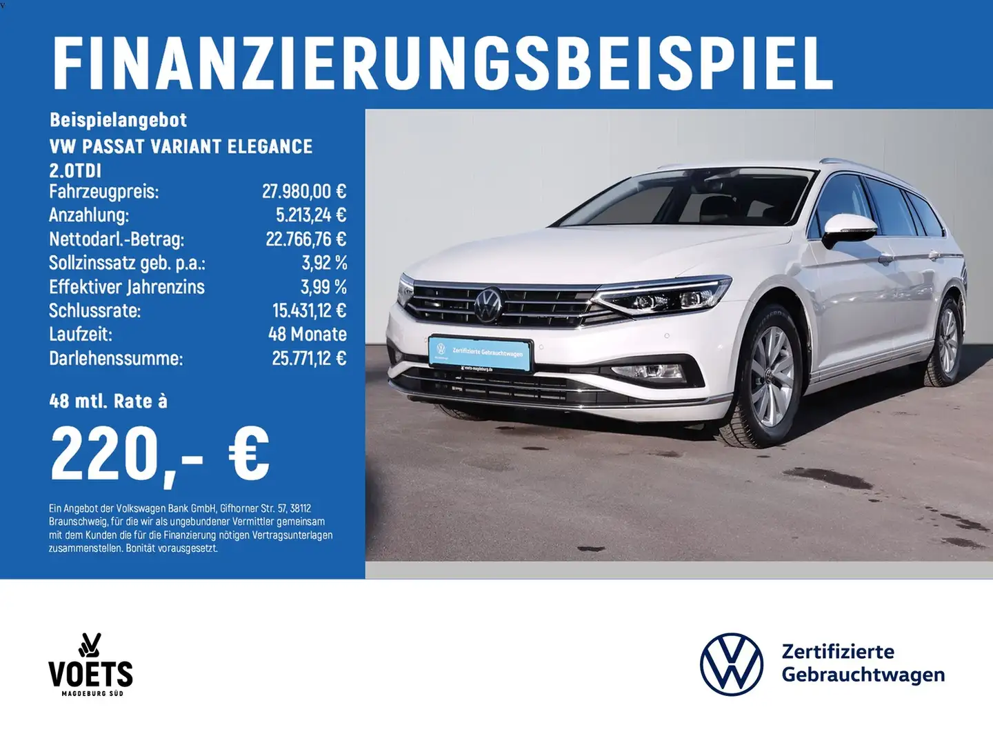 Volkswagen Passat Variant ELEGANCE 2.0TDI IQ-LIGHT+STANDH. Blanco - 2