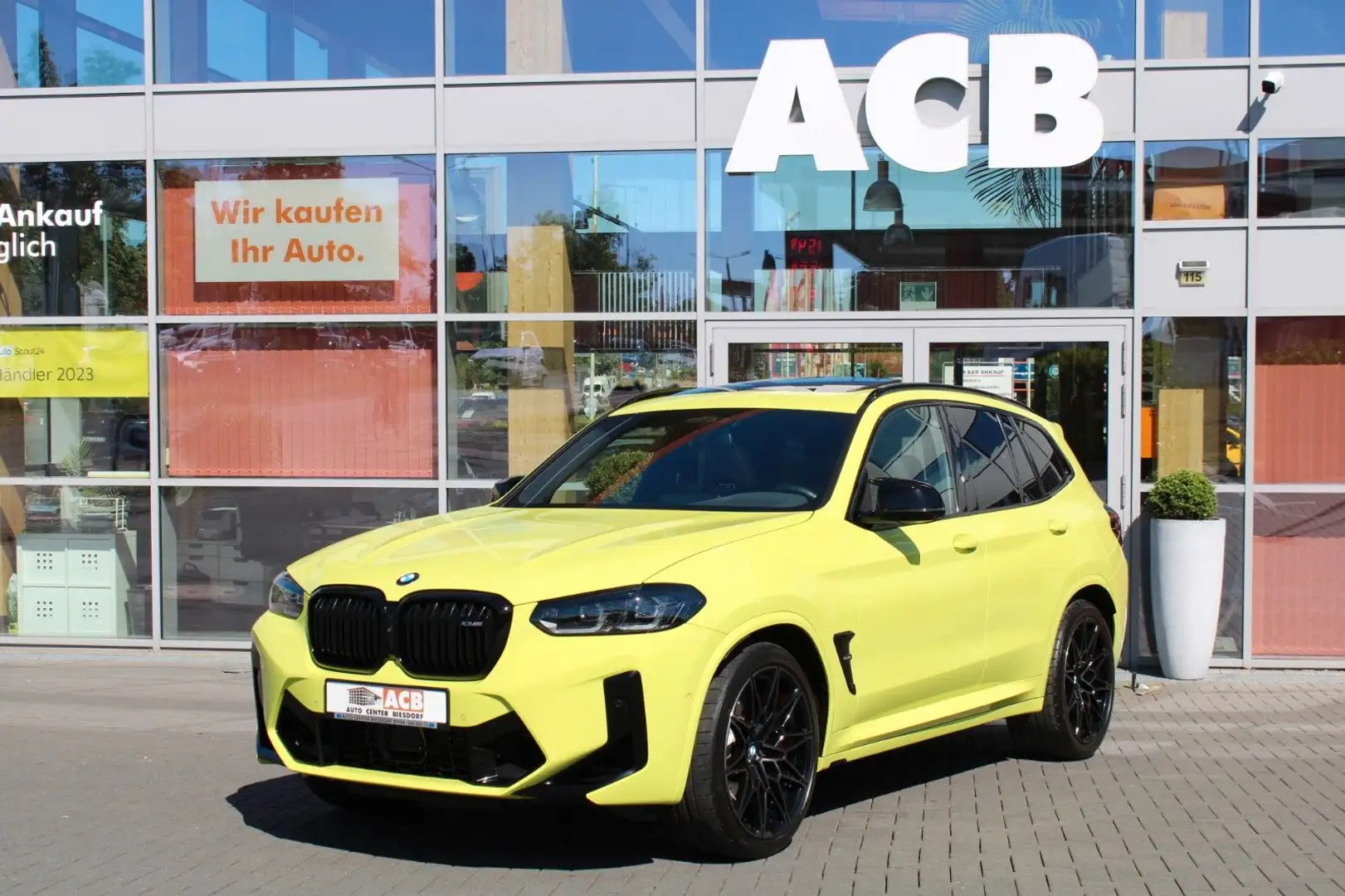BMW X3 M Competition Akrapovic Pano ACC H-K 360° HuD Yellow - 1