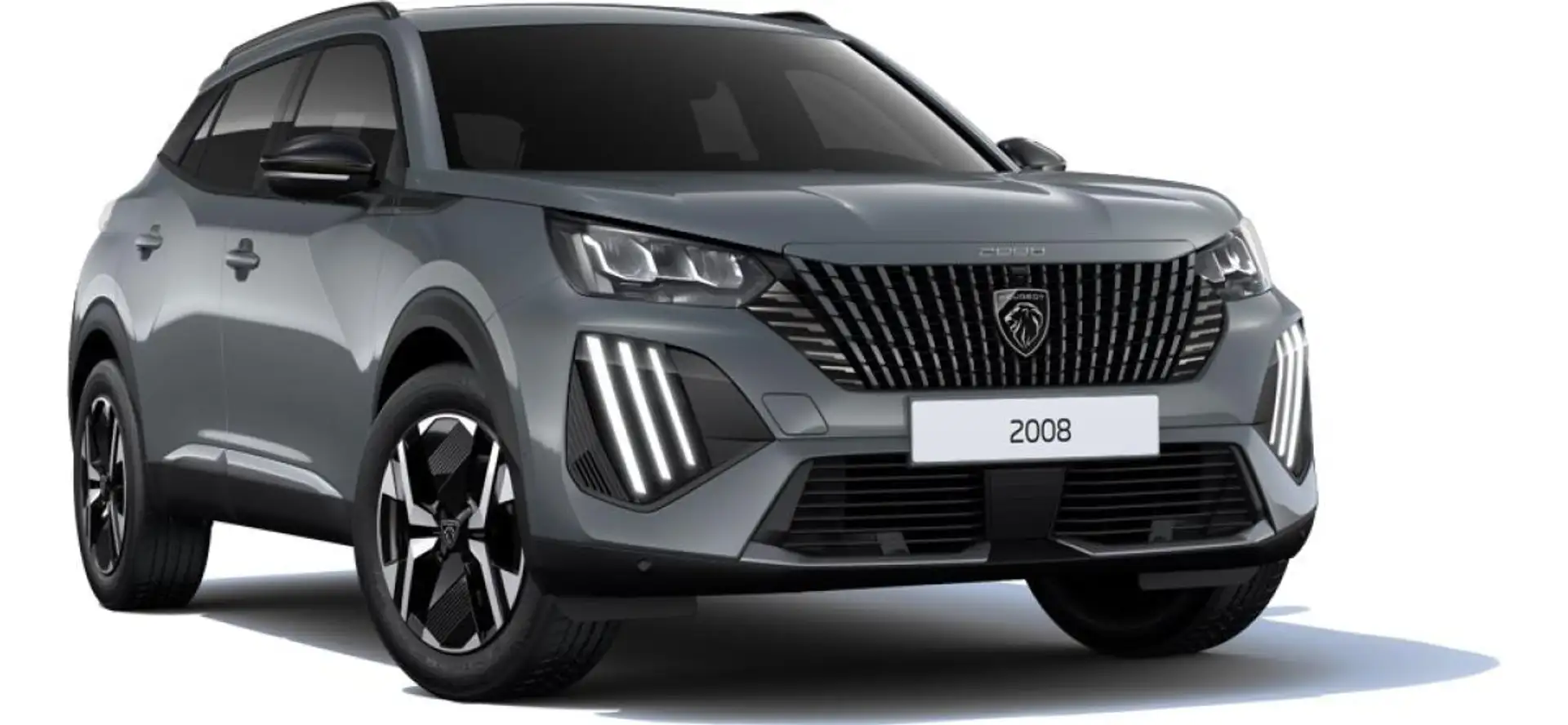 Peugeot 2008 🚘 ALLURE HYBRID 145 Automatik 🚘 kurzfristig verf Grau - 2
