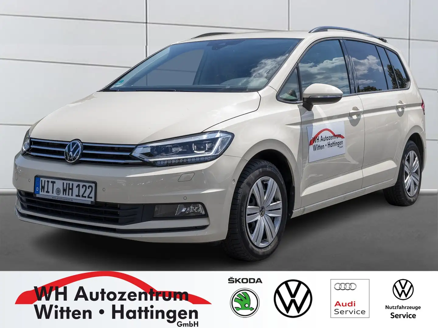 Volkswagen Touran 2,0 TDI DSG TAXI LED, Taxameter Halle 06, 7-Sitzer Beige - 1