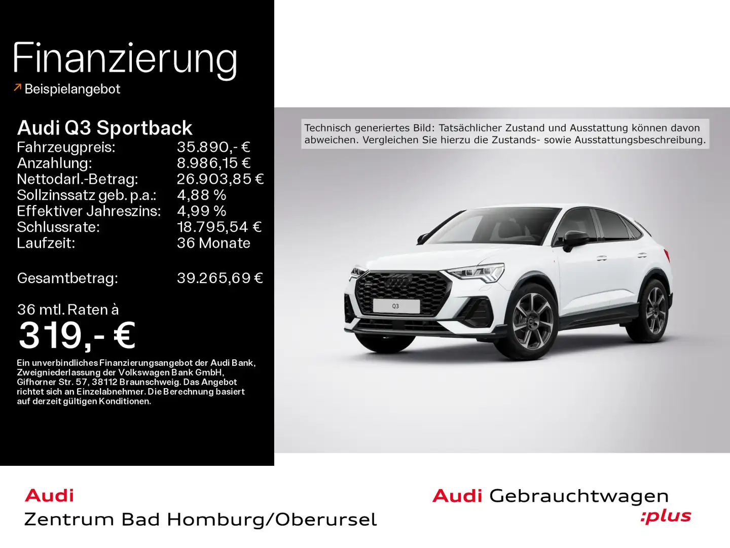 Audi Q3 40 TFSI quattro S line*Navi*Matrix* Weiß - 1