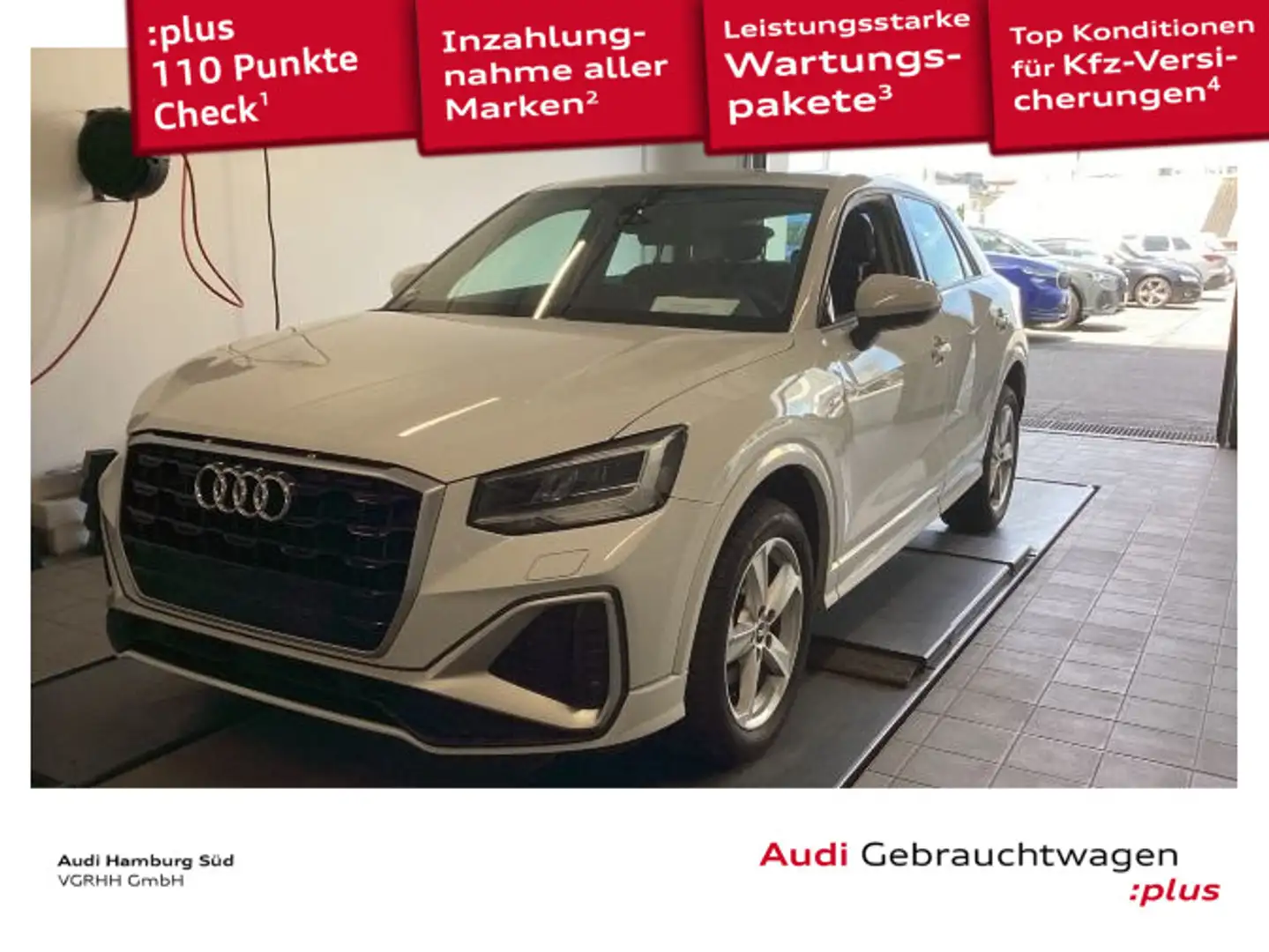 Audi Q2 30 TFSI S line NAVI/ALLWETTER/KLIMAAUTOMATIK Wit - 1