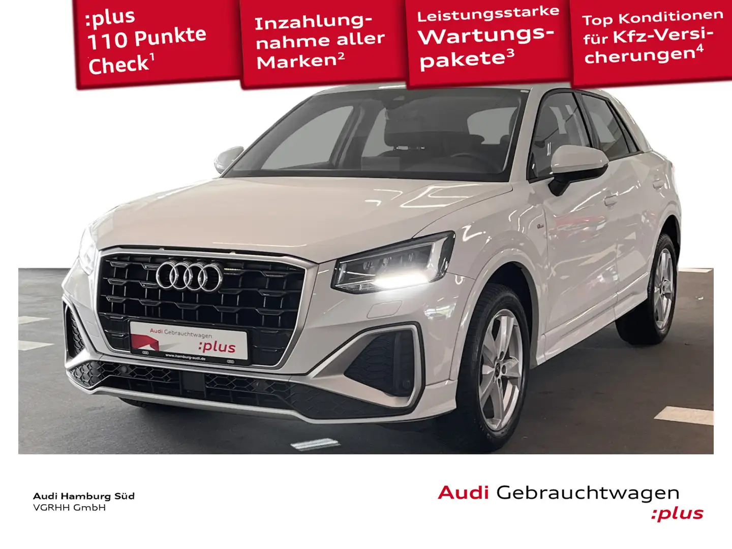 Audi Q2 30 TFSI S line NAVI/ALLWETTER/KLIMAAUTOMATIK Weiß - 1