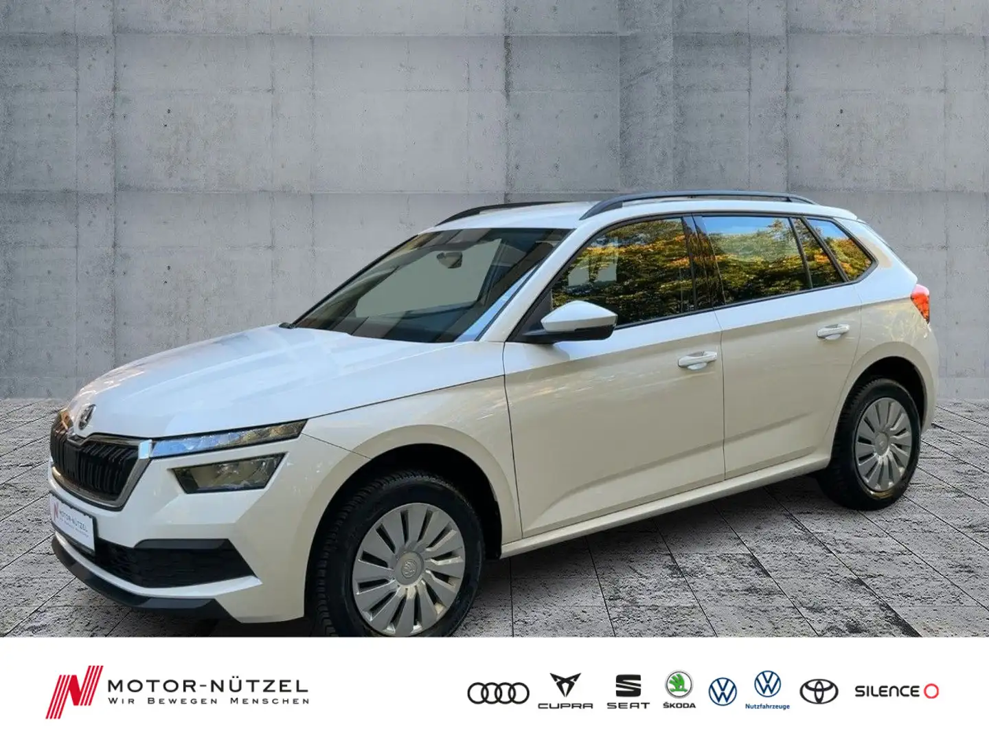Skoda Kamiq 1.0TSI ACTIVE APP+DAB+BT+SHZ+PDC+MFA+KLIMA Weiß - 1
