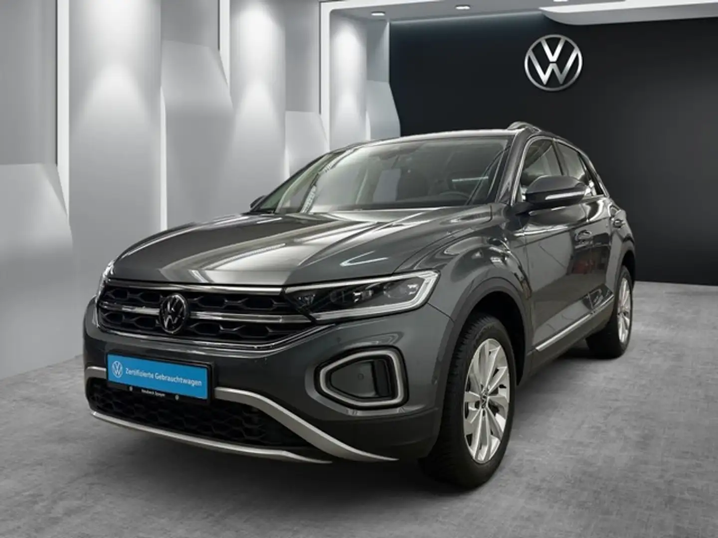 Volkswagen T-Roc 1.5 TSI Style RFK STDH SITZH AHK NAVI LED Grau - 1