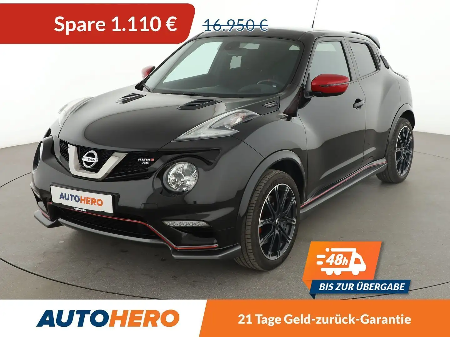Nissan Juke 1.6 Nismo RS 4x4 Aut.*NAVI*TEMPO*CAM* Schwarz - 1