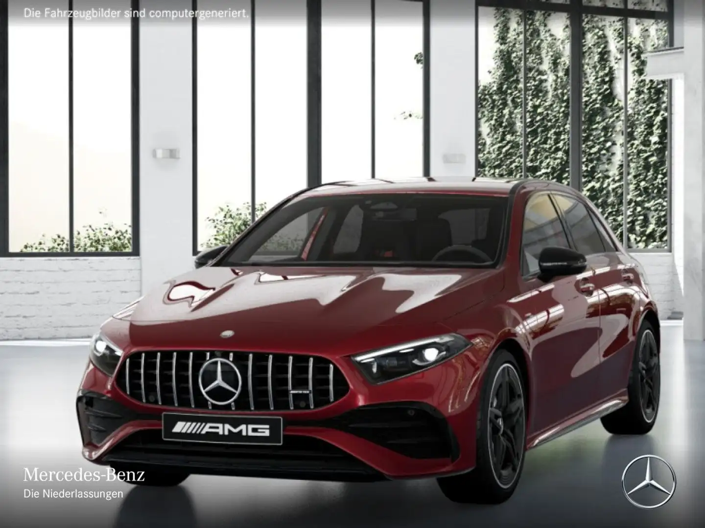 Mercedes-Benz A 35 AMG A 35 4M Kompakt AMG+360°+AHK+MULTIBEAM+STHZG+HUD Rot - 2