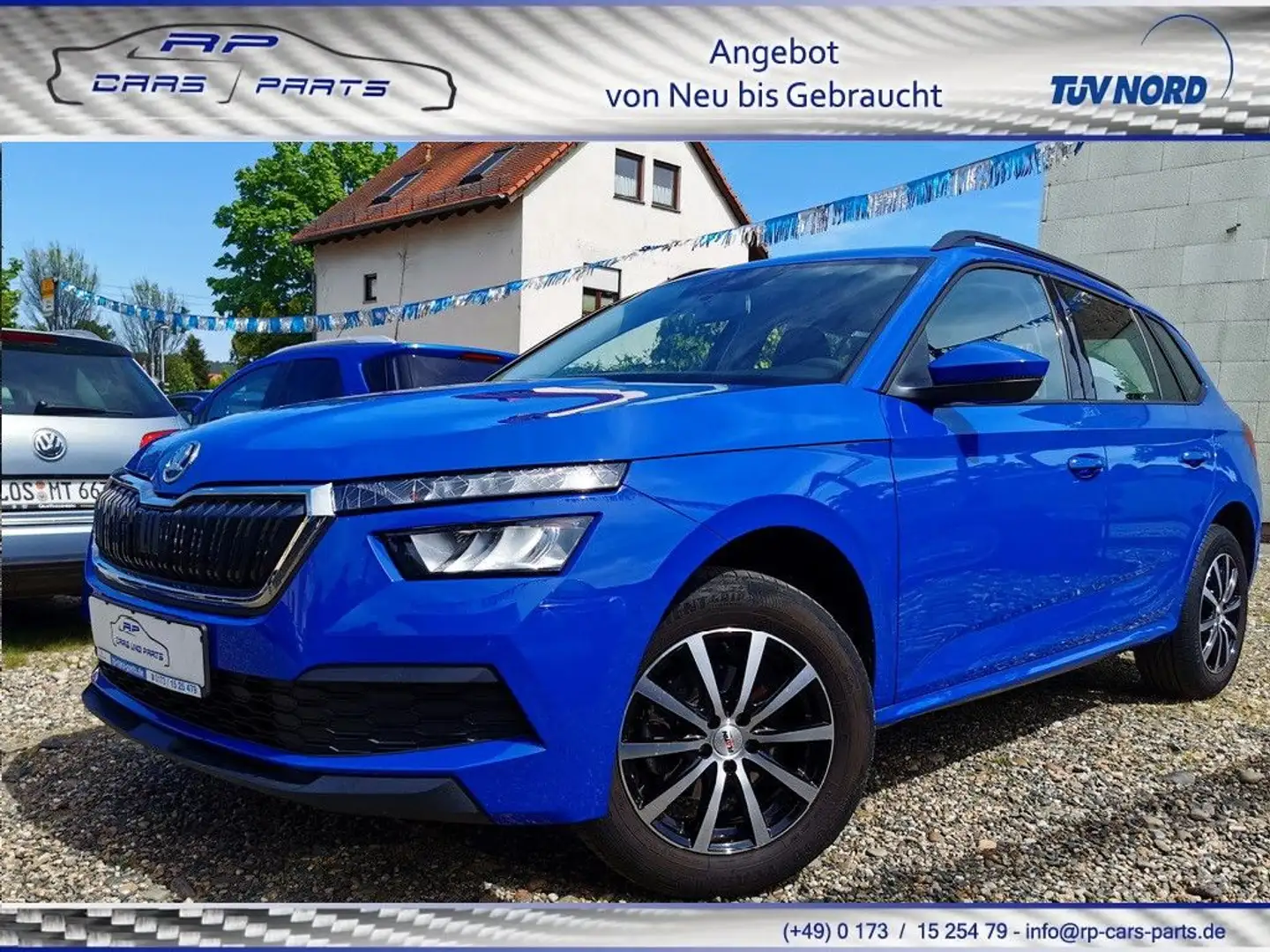 Skoda Kamiq Active#LED#SHZ#NAVI#SPUR#AHK#SCHECK#KAMERA Bleu - 1