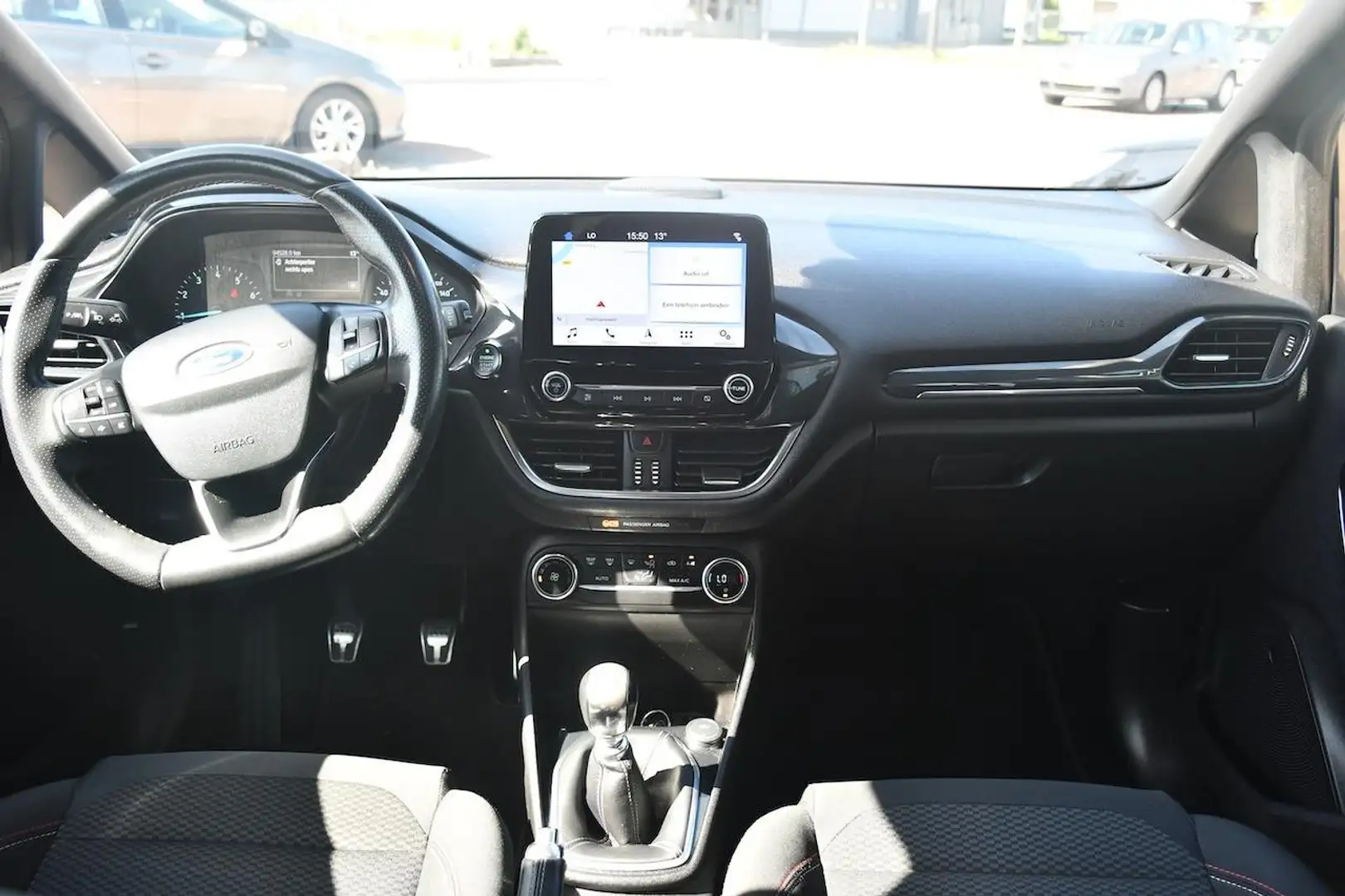 Ford Fiesta 1.0 EcoBoost ST-Line Clima|Cruise|NAVI|Carplay Gris - 2
