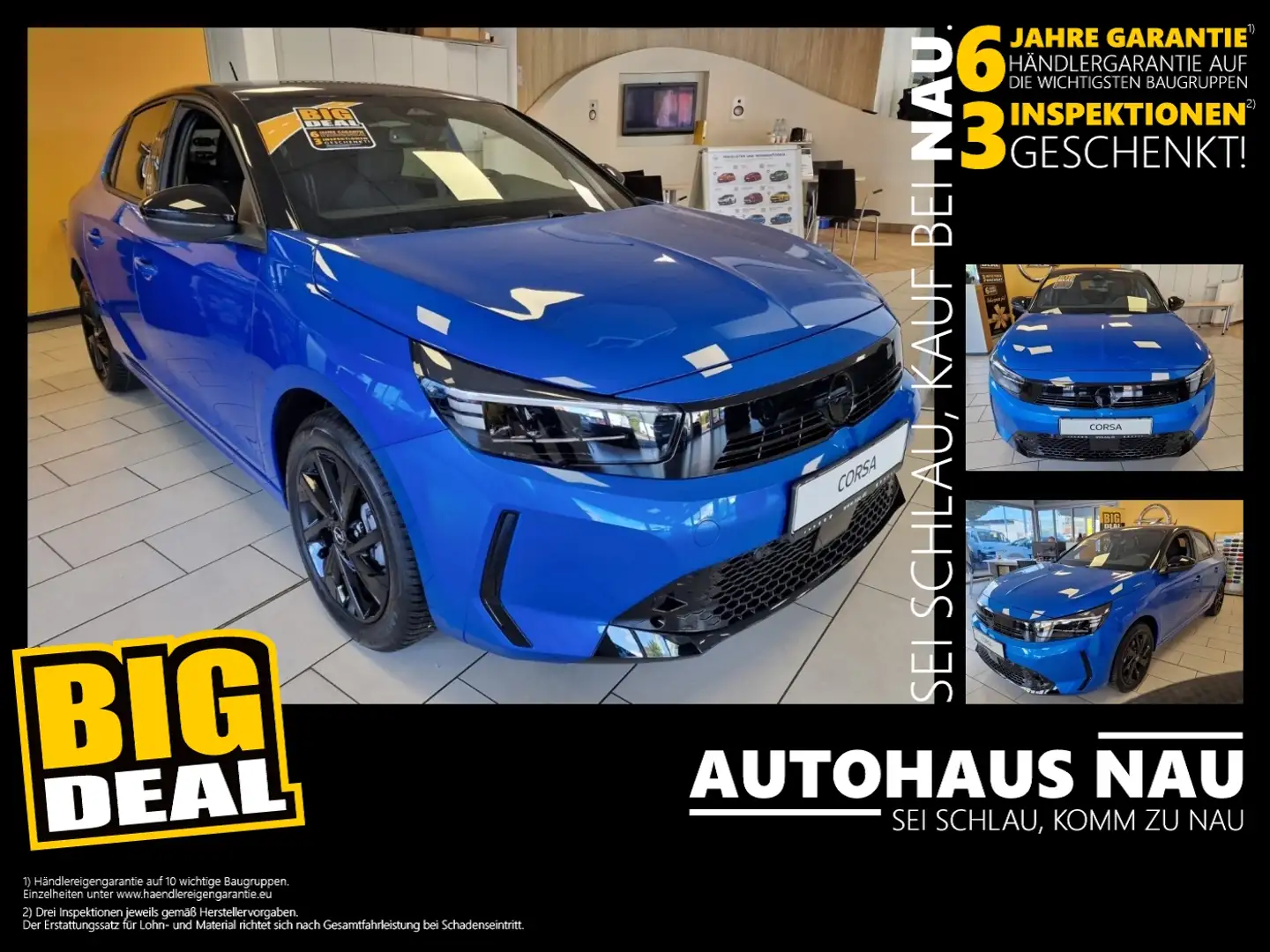 Opel Corsa F 1.2 Turbo Yes Incl. Big Deal Paket Blau - 1