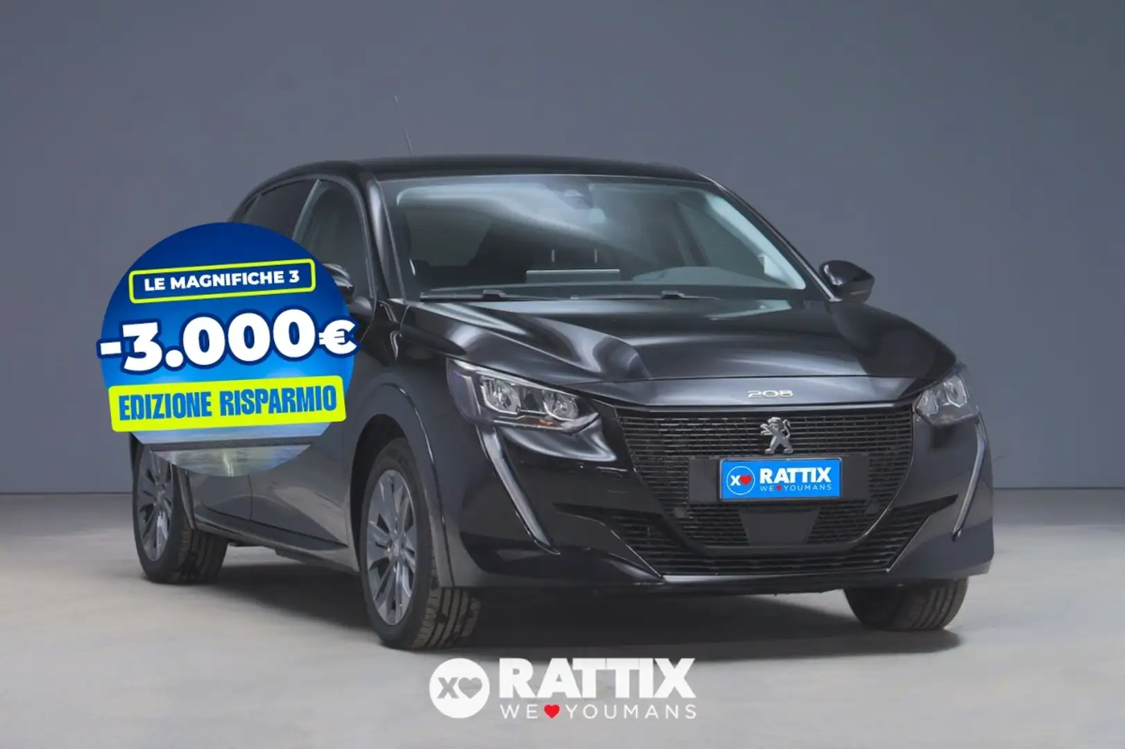 Peugeot e-208 motore elettrico 100kW Allure Pack Negro - 1