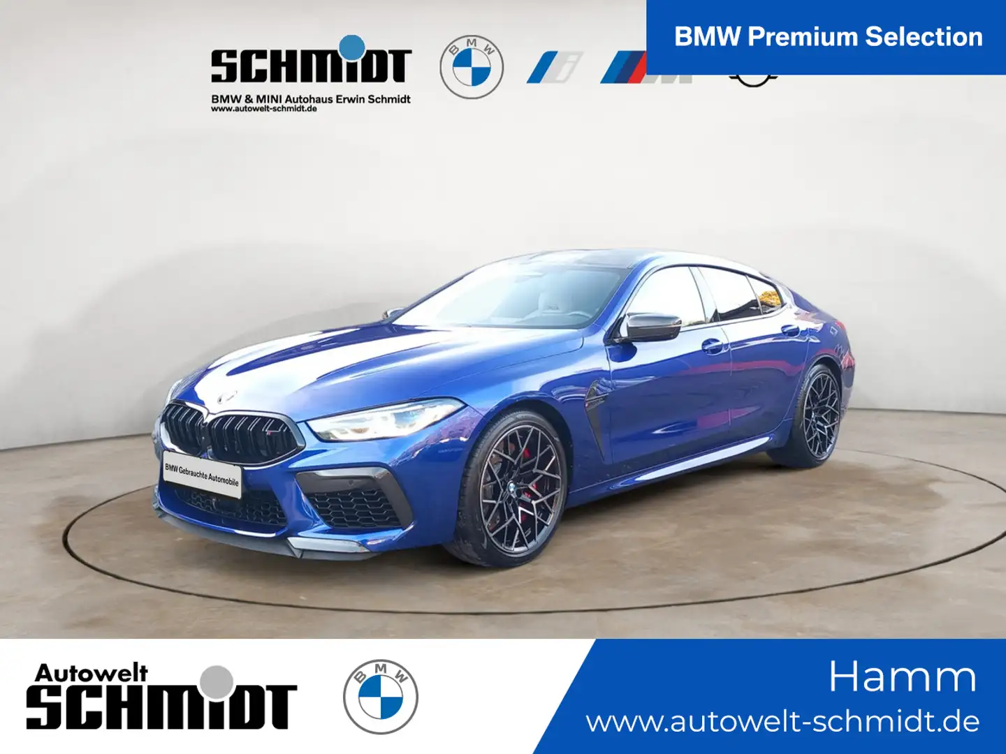 BMW M8 Competition xDrive Gran Coupe M Carbon Paket Blau - 1