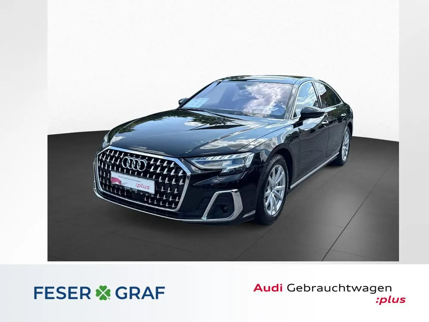 Audi A8 50 TDI qu.Tip-tr. +B&O+HEAD-UP+PANO Schwarz - 1