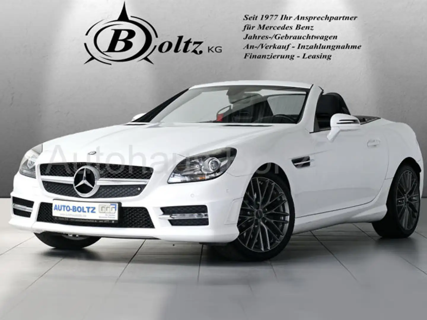Mercedes-Benz SLK 200 AMG Line Klima Navi ASC Leder Wit - 1