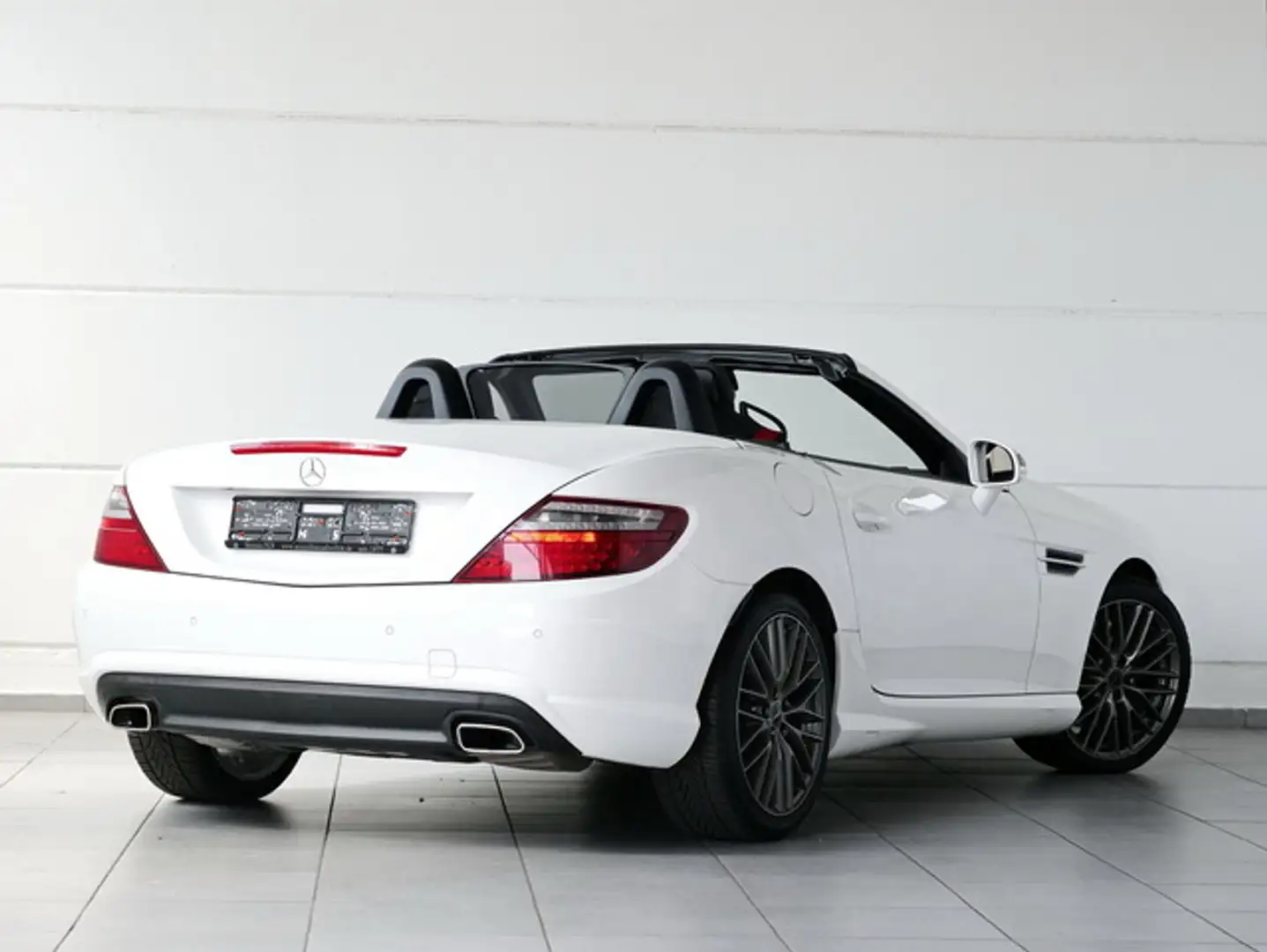 Mercedes-Benz SLK 200 AMG Line Klima Navi ASC Leder Weiß - 2