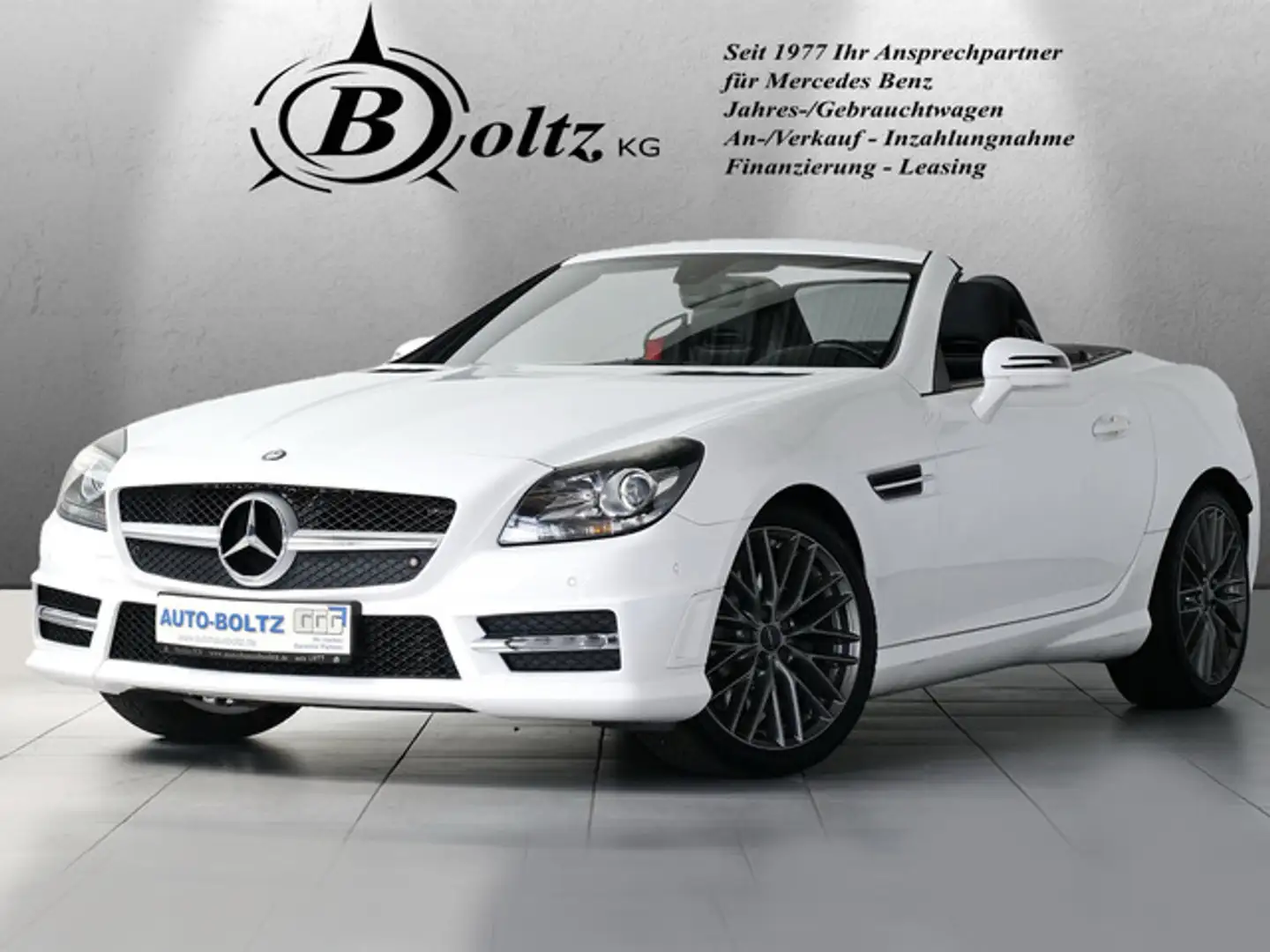 Mercedes-Benz SLK 200 AMG Line Klima Navi ASC Leder Weiß - 1