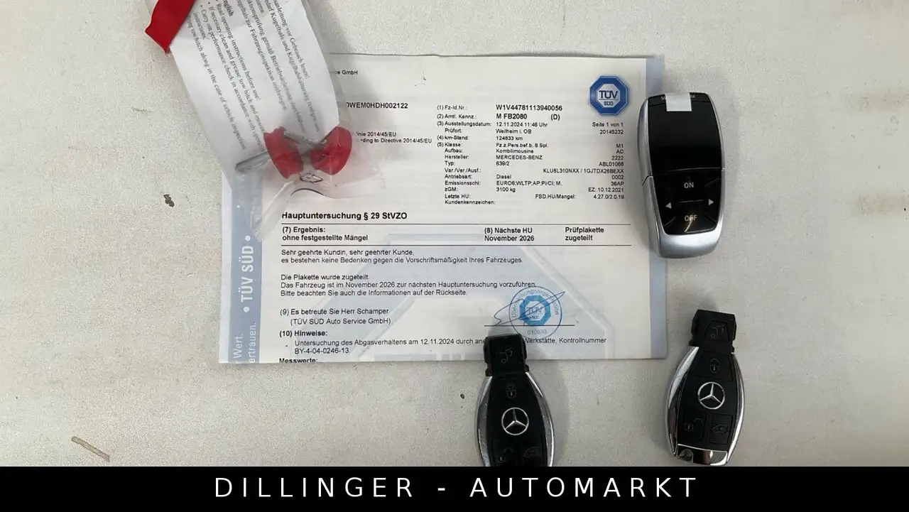 Mercedes-Benz V-Class d EDITION kompakt LED AHK NAVI KAMERA 1Hand, миниатюра 17