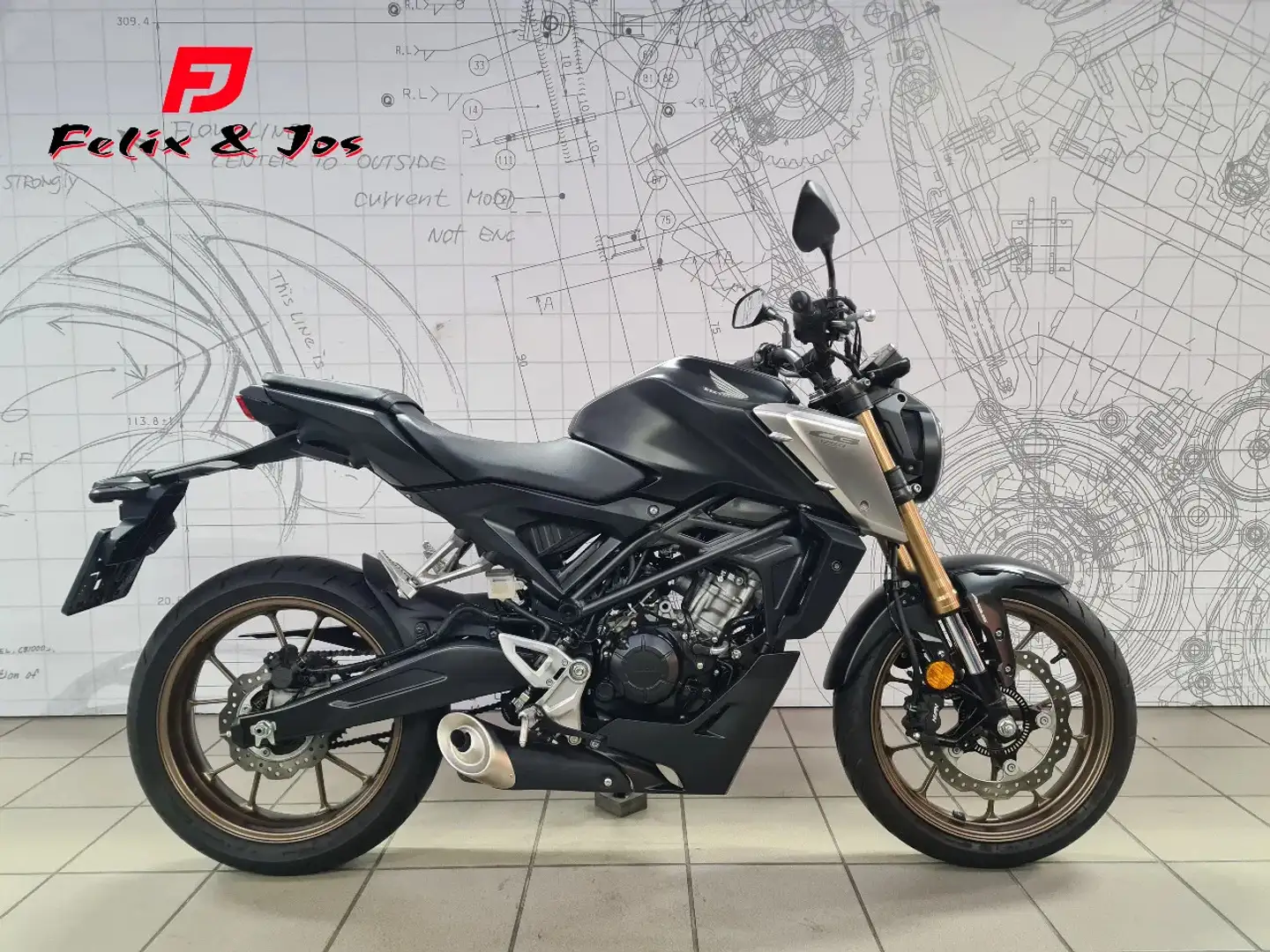 Honda CB 125 CB125R Noir - 1