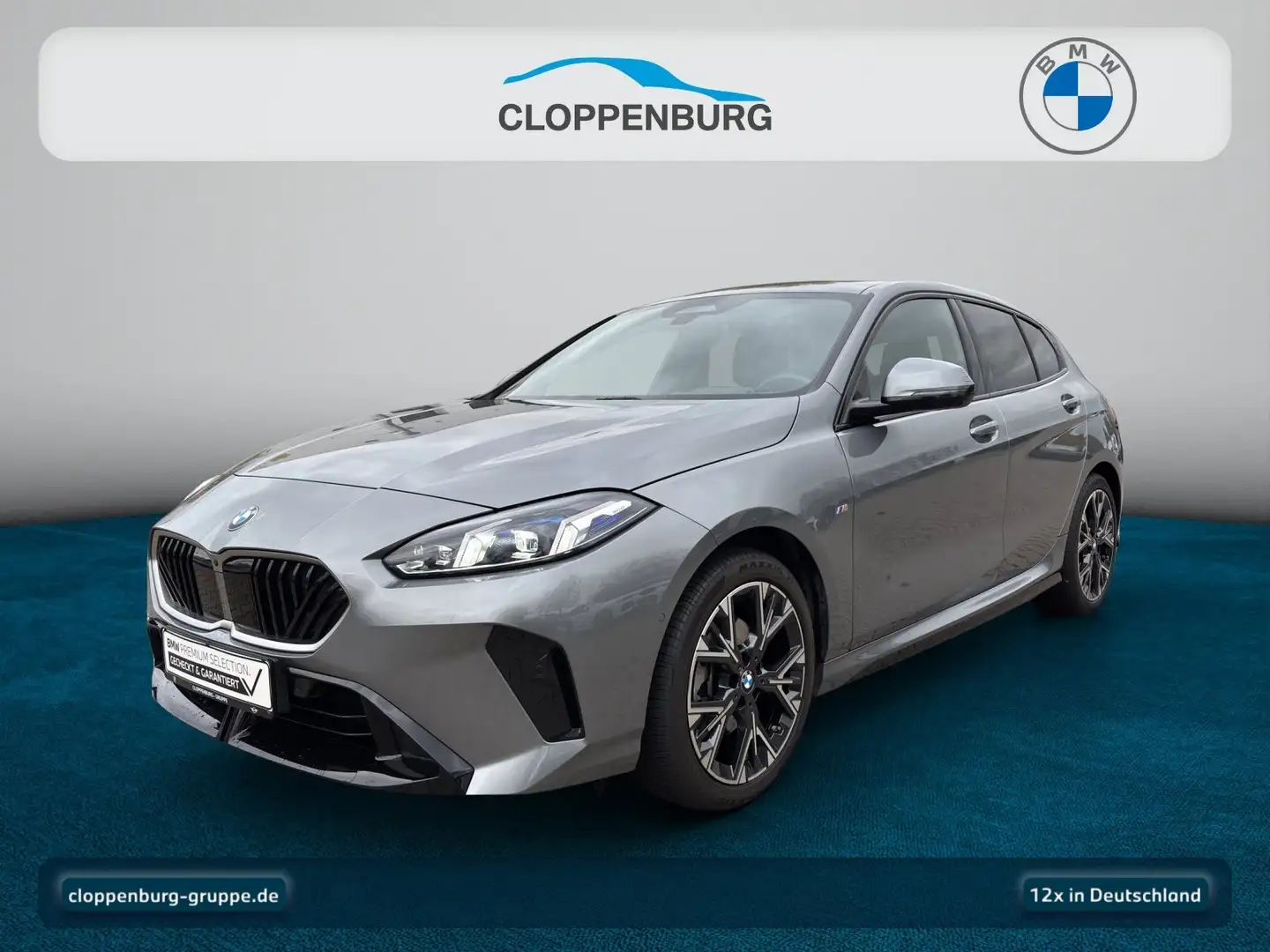 BMW 118 d M Sportpaket Head-Up+AHK+Navi+ACC+SHZ+KeyGO Grau - 1