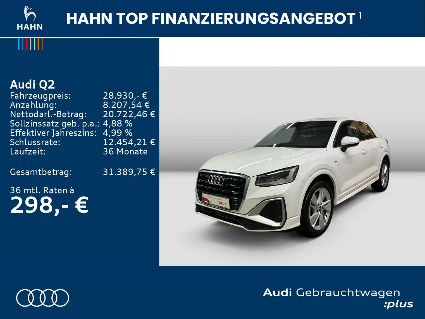 Audi Q2 35 TDI S line S tronic Sitzh CAM Navi LED Ein Weiß - 2