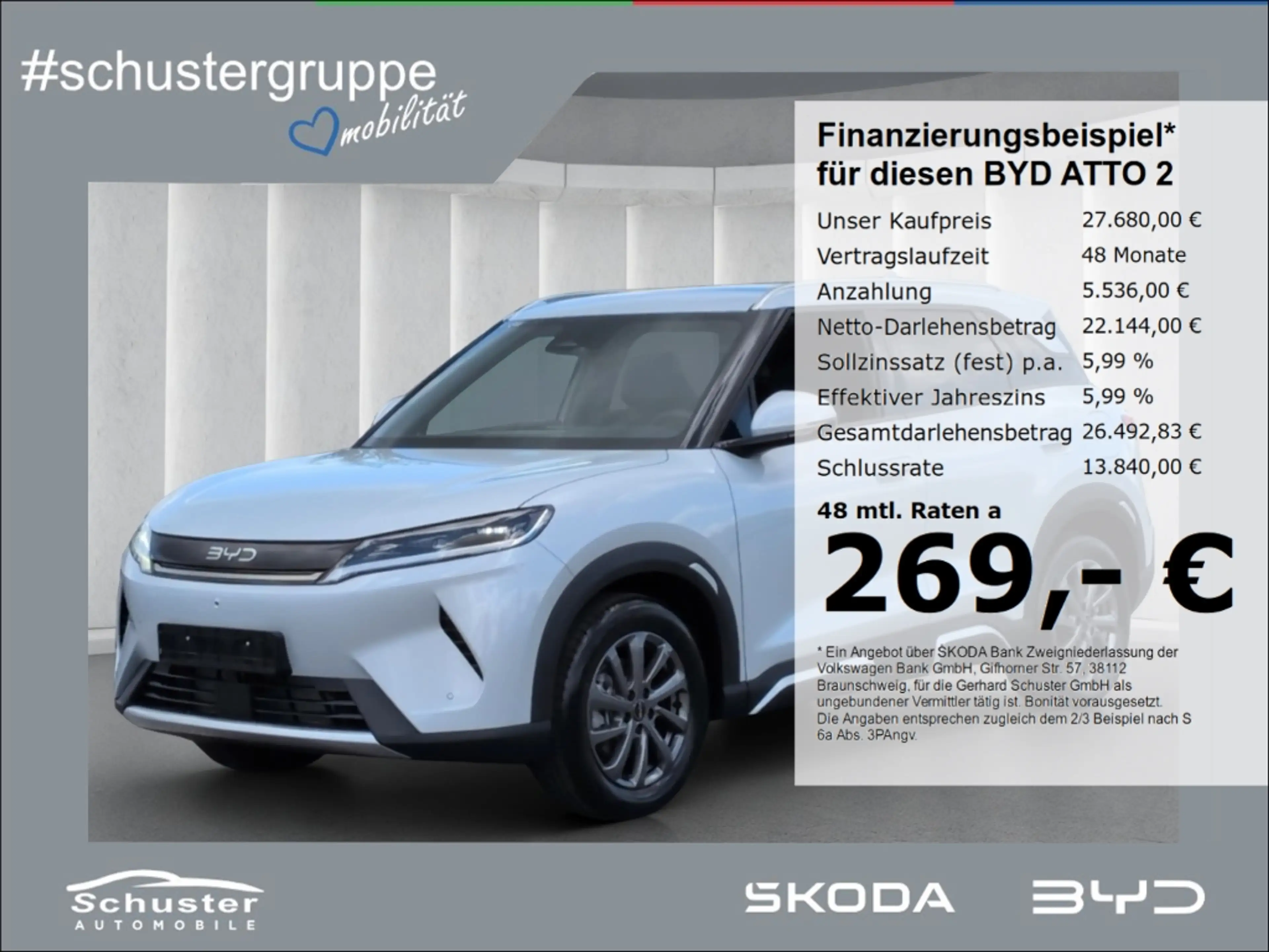 BYD Atto 2 DM-i Boost eHybrid*Panodach 360°Kam Leder