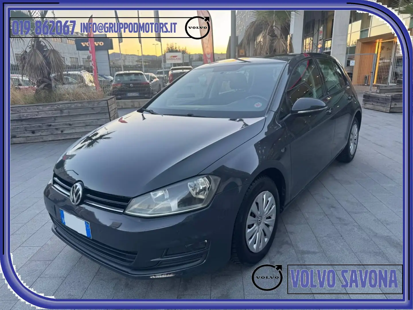Volkswagen Golf VII 1.6 tdi Unico Proprietario - Ok NEOPATENTATI Grigio - 1