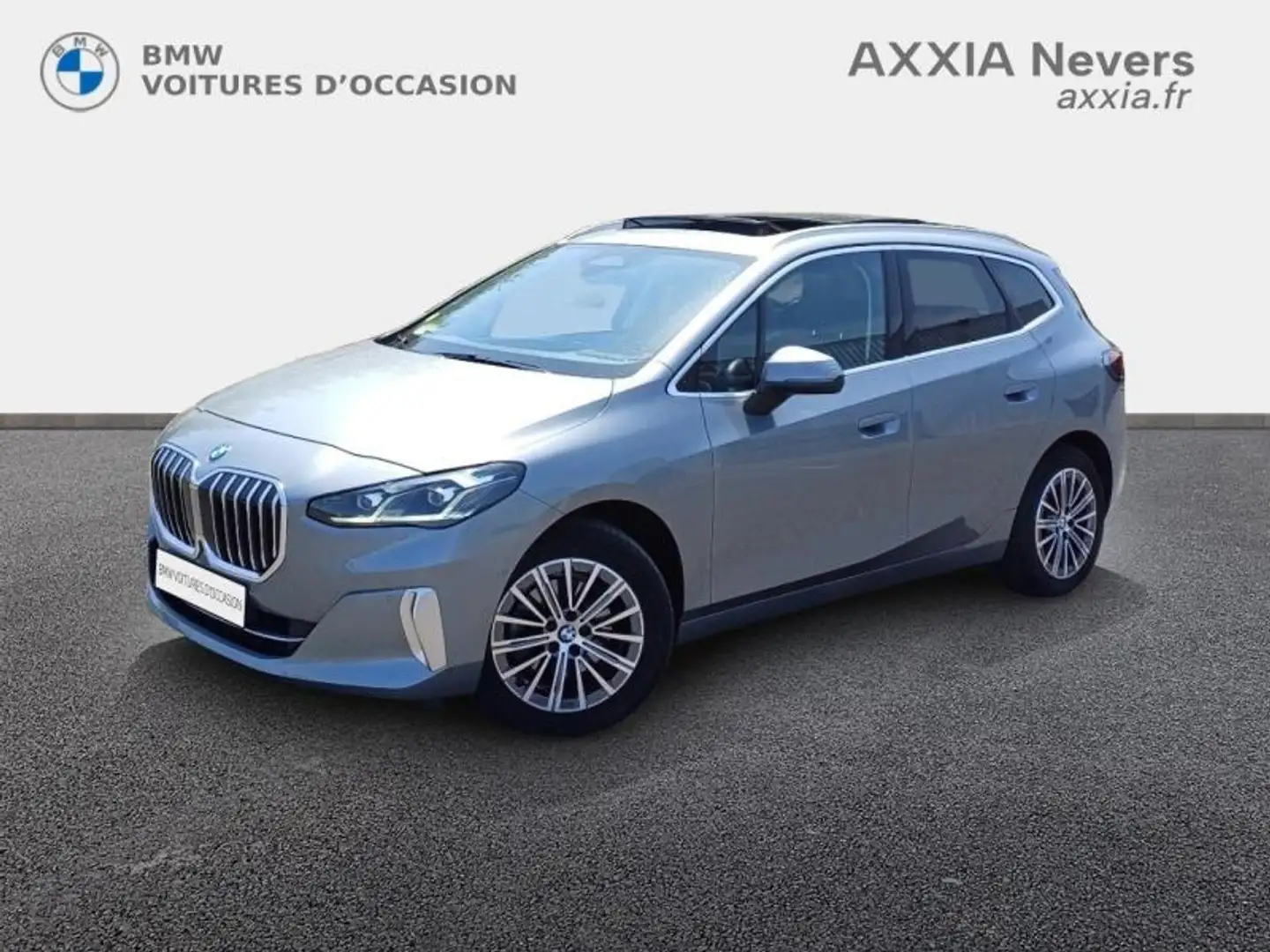 BMW 218 218d 150ch Luxury DKG7 Gris - 1
