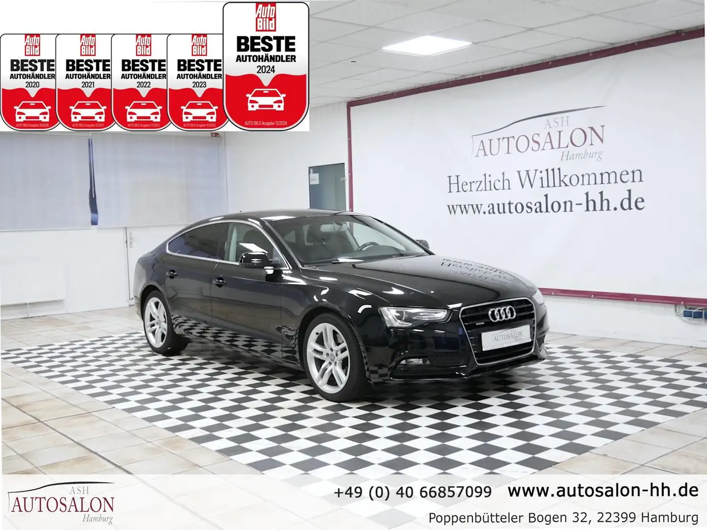 Audi A5 Sportback quattro*Neuer Motor Aud.*3Vorb*Xeno*Navi Schwarz - 1