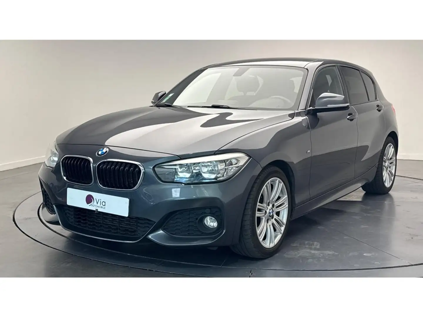 BMW 120 120 D 163 PACK M SPORT Gris - 1