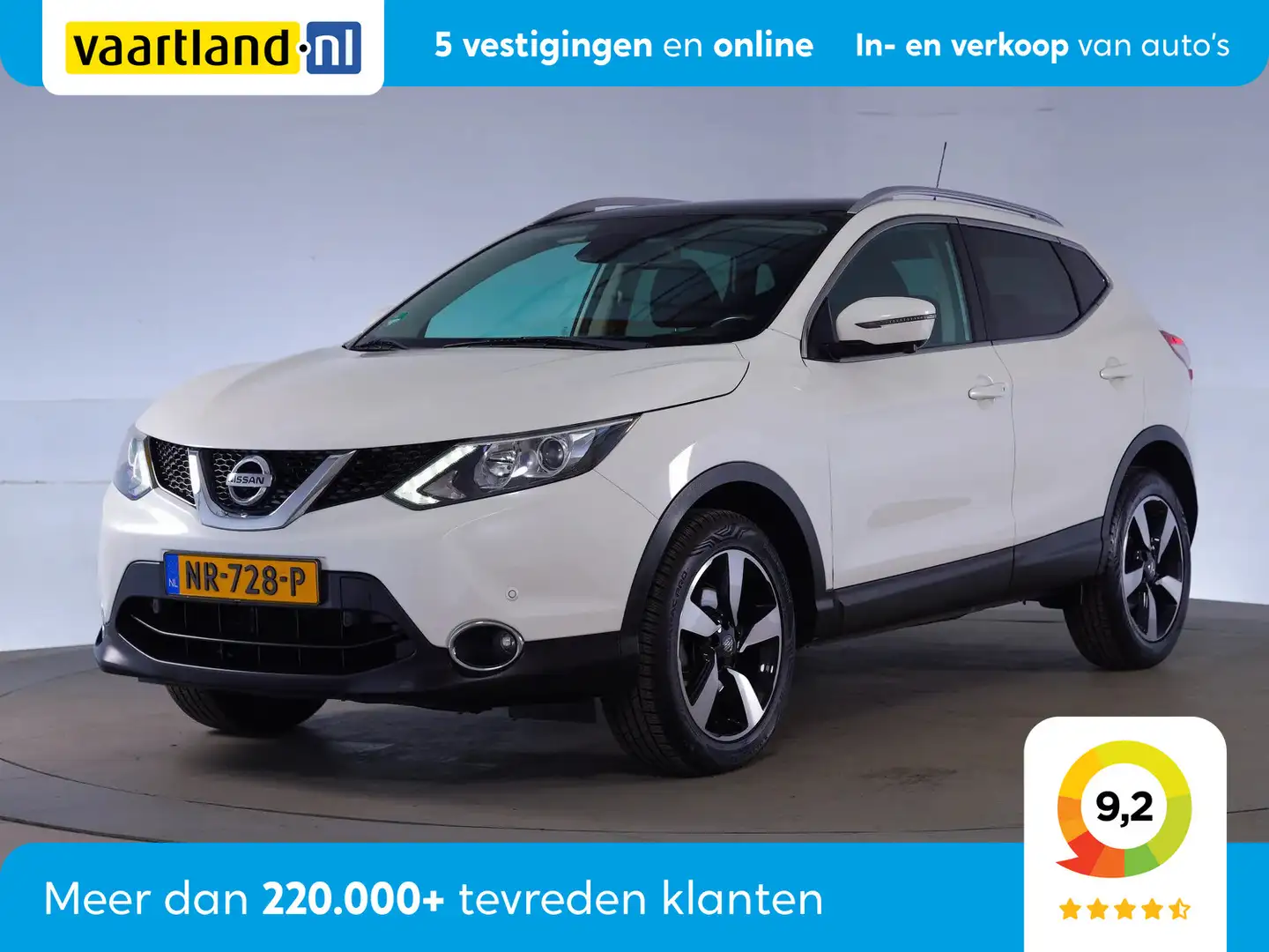 Nissan Qashqai 1.2 N-Connecta [ Panorama Navi 360°-camera ] Wit - 1