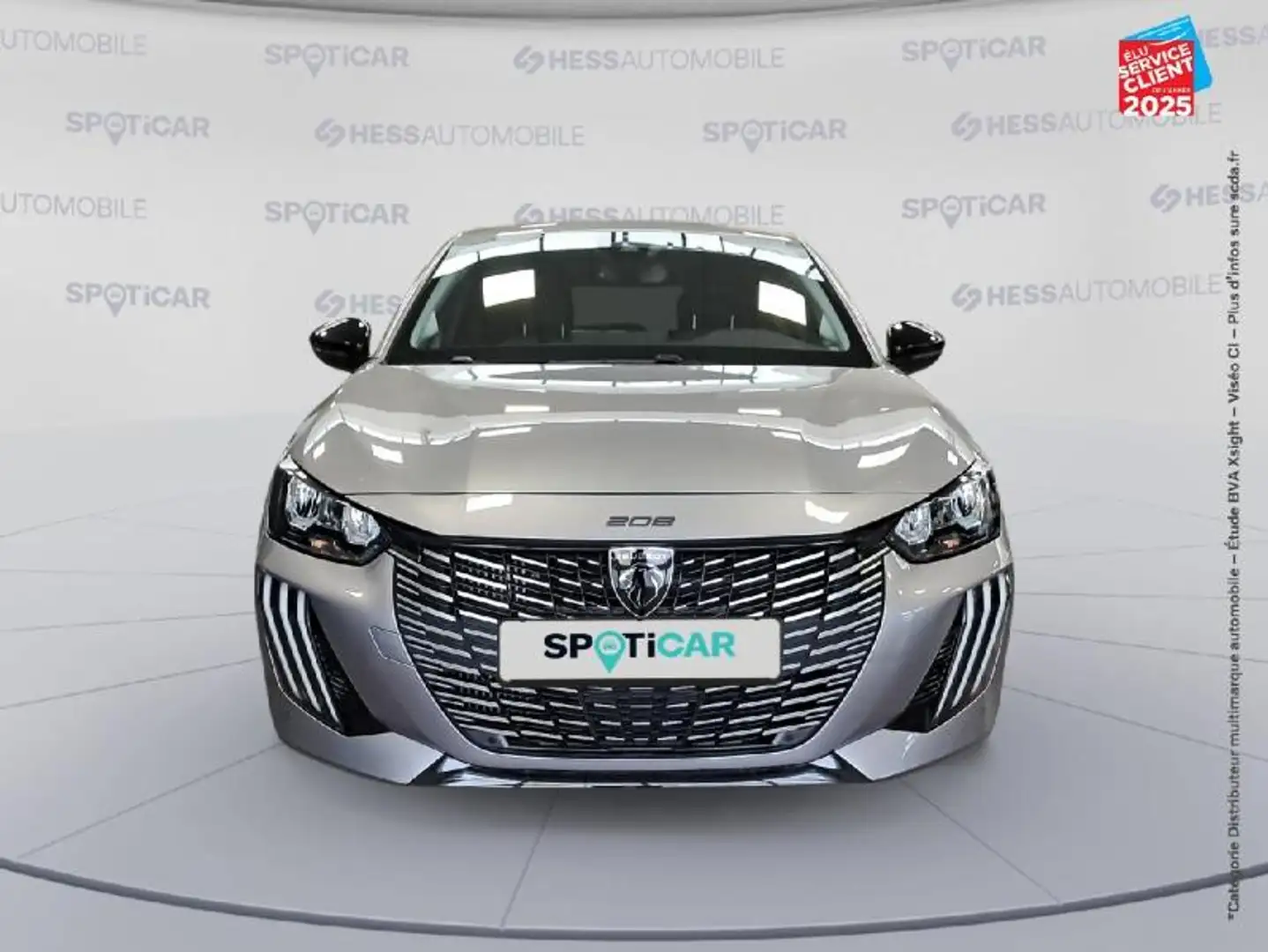 Peugeot 208 1.2 PureTech 100ch S/S Allure Camera Carplay Gris - 2