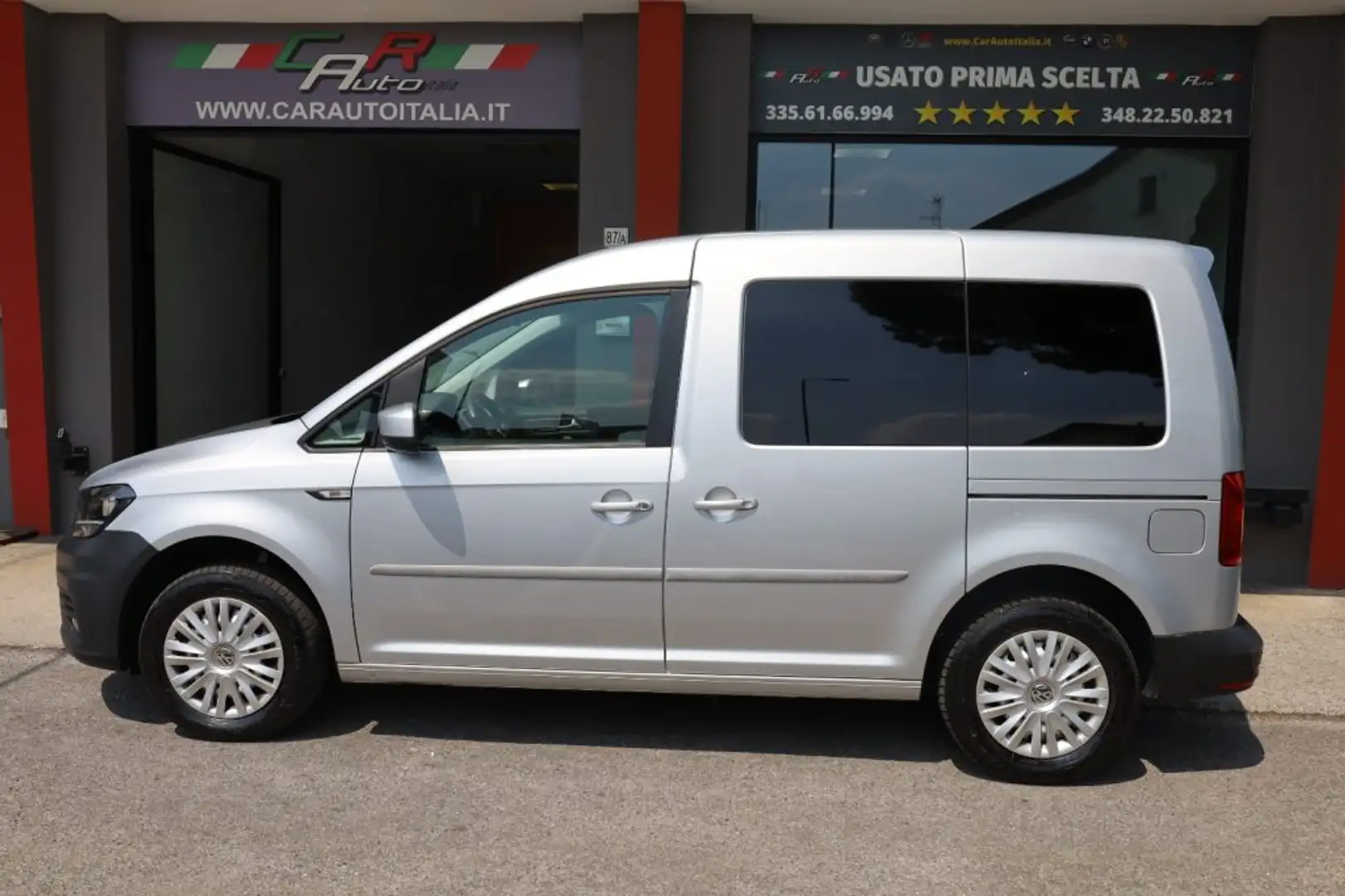 Volkswagen Caddy 2.0 TDI 102CV 5Posti Euro6 PREZZO REALE Navi Clim Argento - 2