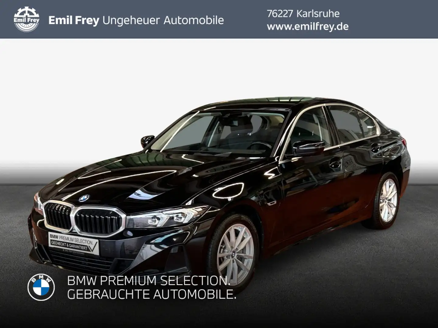 BMW 320 e Aut., SHZ, PDC, Sportsitz Schwarz - 1