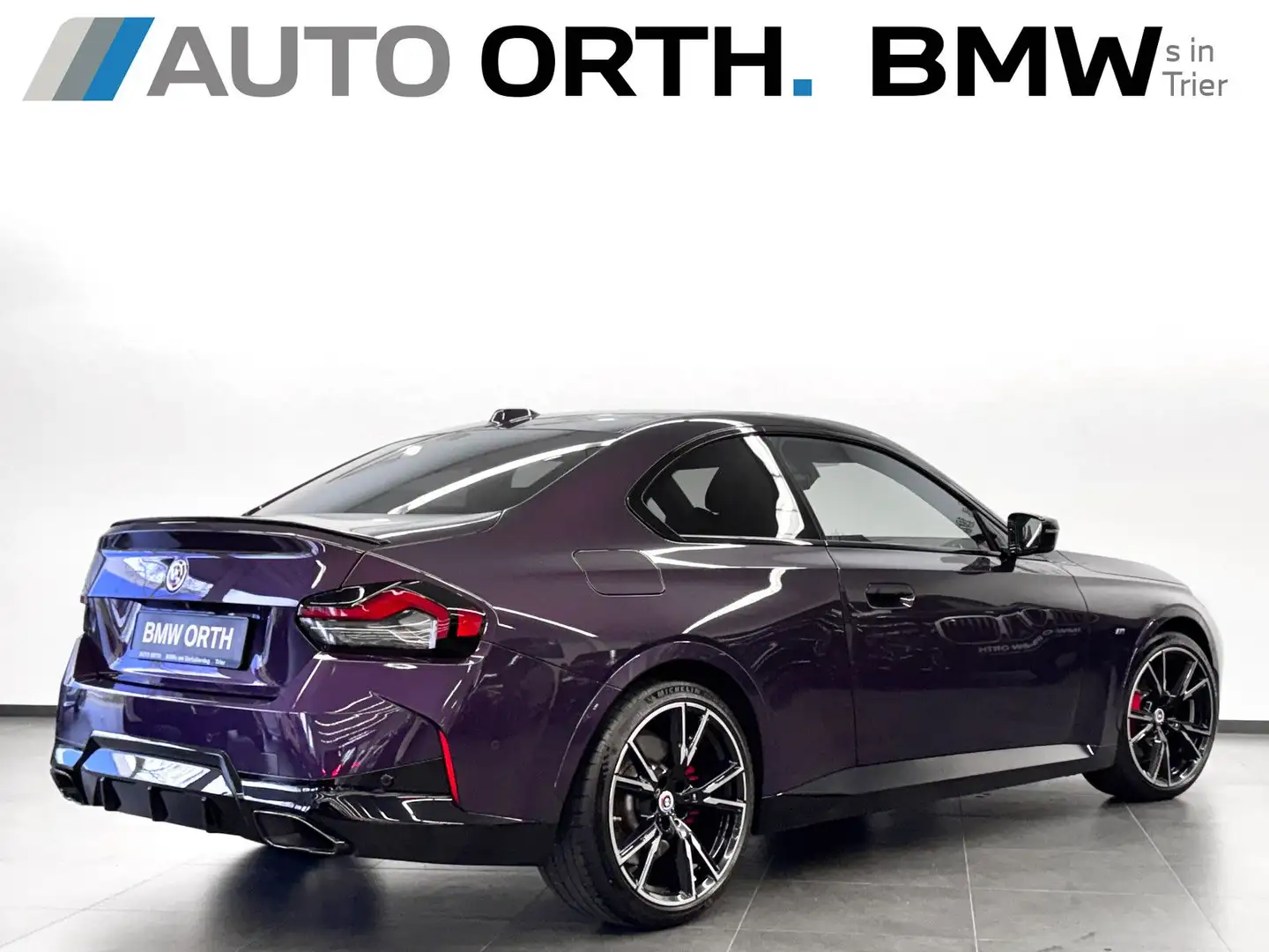 BMW 240 xDrive Coupé M-SPORT-PRO LEDER HUD SD 360° Mauve - 2