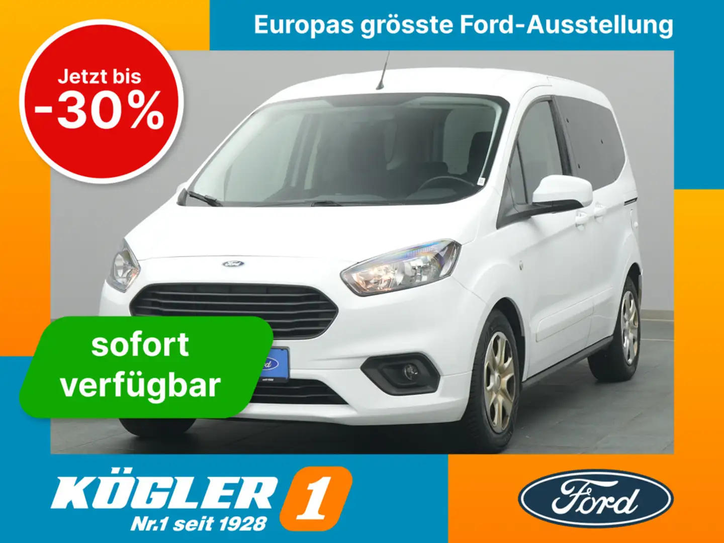 Ford Tourneo Courier Trend 100PS/Winter-Paket/Klima Blanc - 1