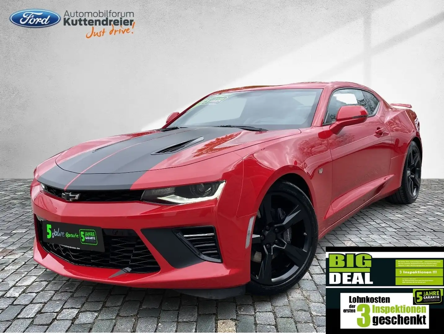 Chevrolet Camaro Coupé 6.2 V8 Navi Kamera Xenon Leder Červená - 1