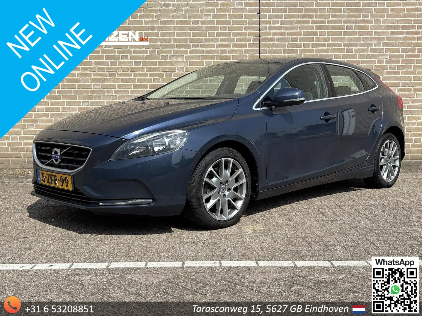 Volvo V40 2.0 D4 Momentum Business | Climate | Cruise | Navi Blauw - 1