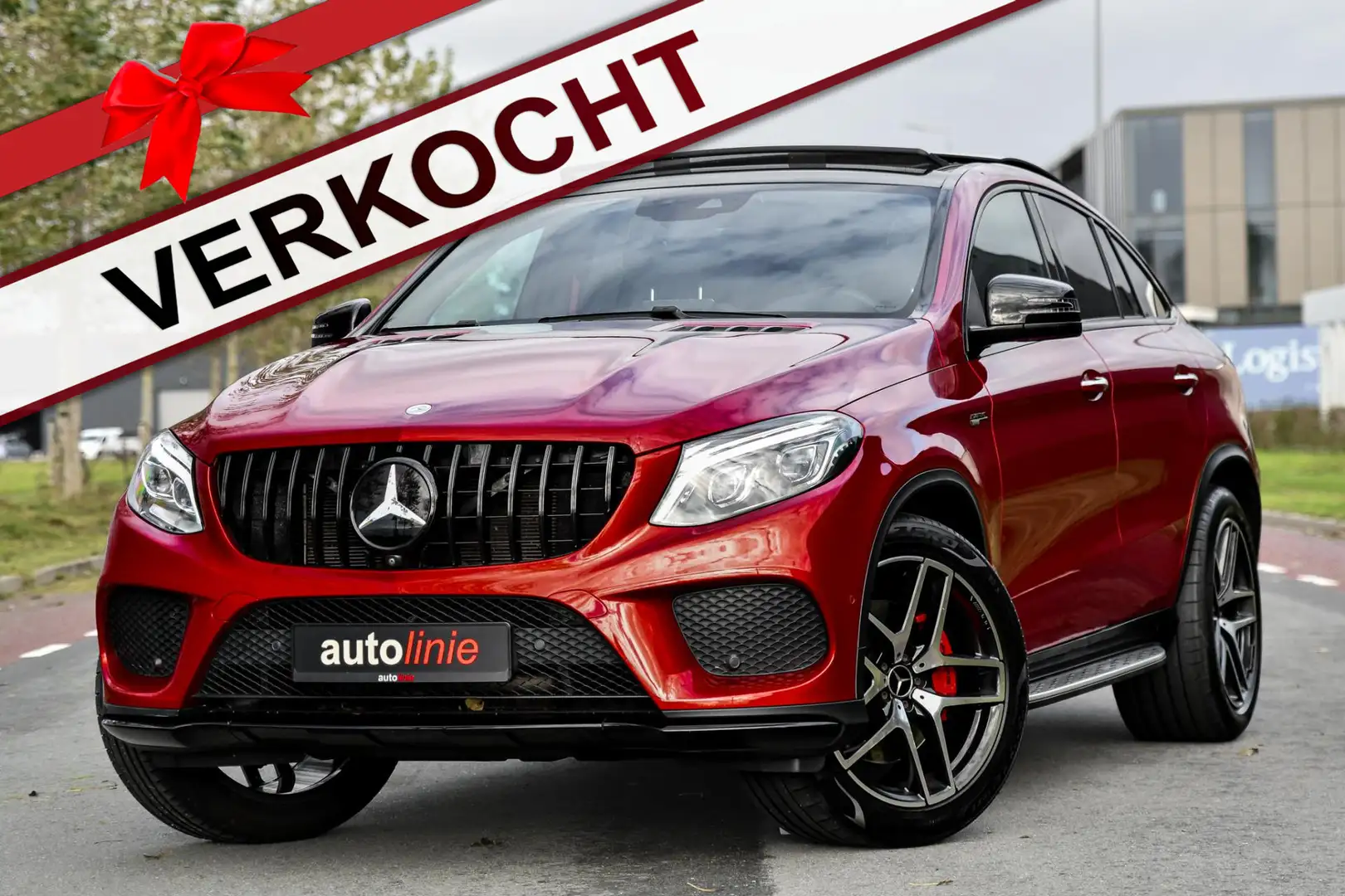 Mercedes-Benz GLE 400 Coupé 4MATIC AMG. Pano, 360, H/K, Leder, Trekhaak, Rouge - 1