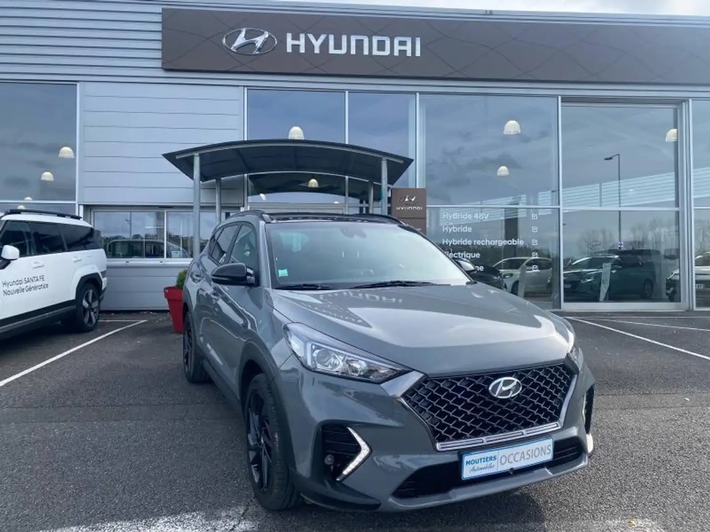 Hyundai TUCSON 1.6 CRDI 136ch hybrid 48V N Line Edition DCT-7 Eur Gris - 1