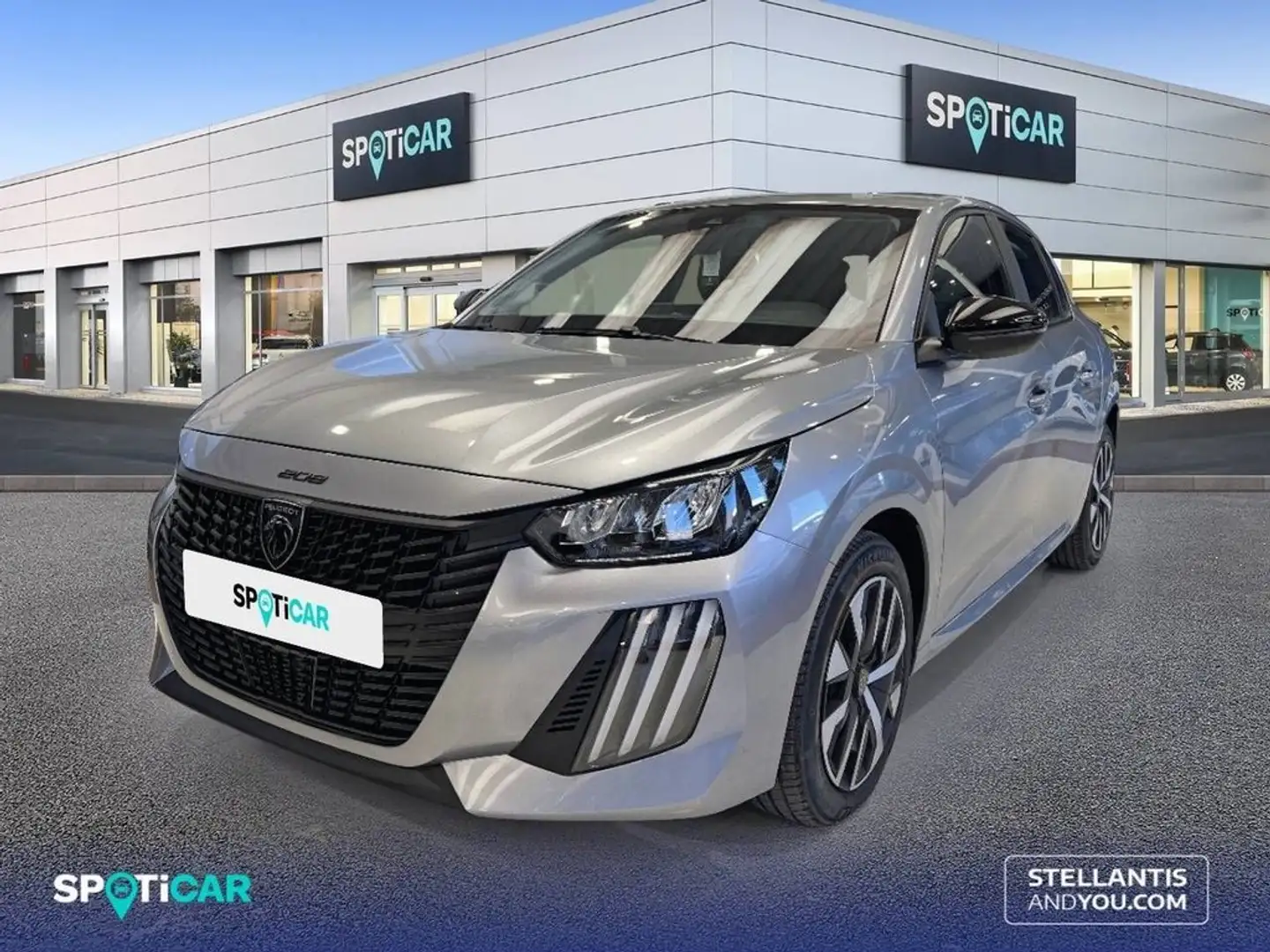 Peugeot 208 1.2 Puretech S&S Active 100 Gris - 1