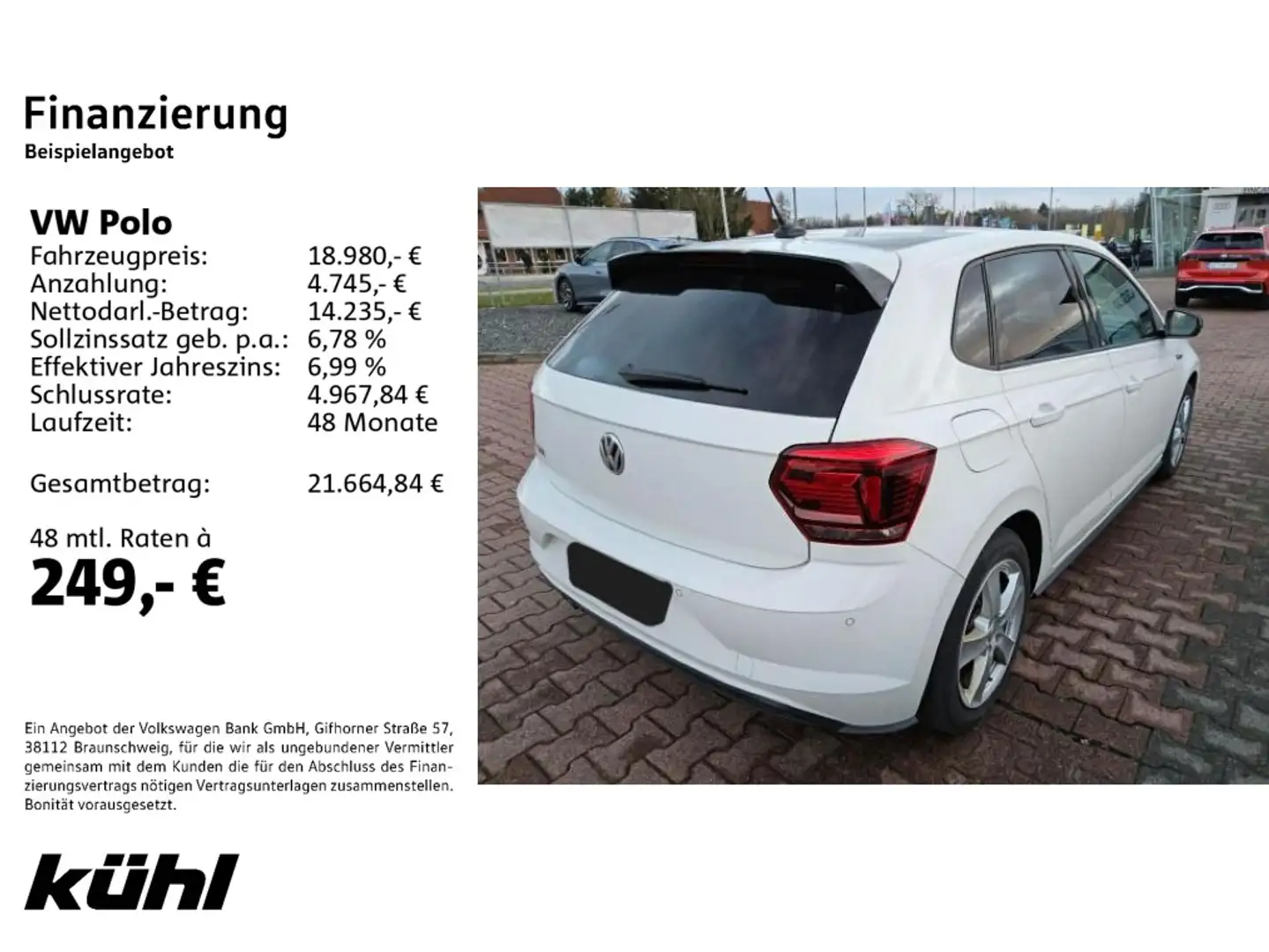 Volkswagen Polo 6 VI GTI 2.0 TSI DSG LED/Kamera/App/Navi Weiß - 2