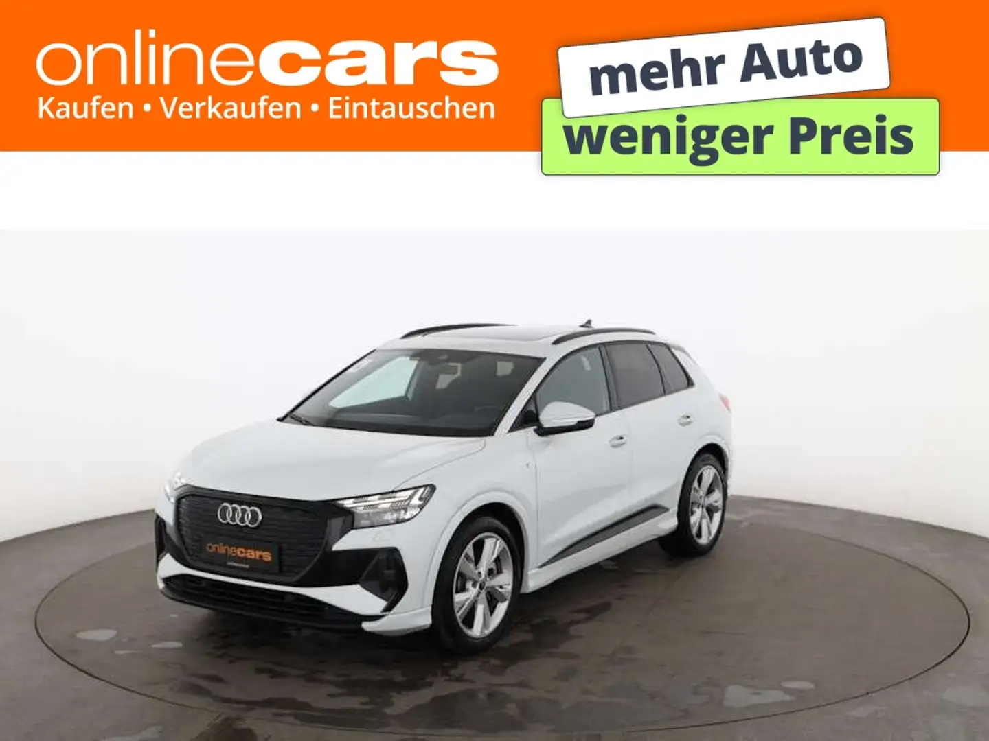 Audi Q4 e-tron 40 S-Line 82 kWh Aut MATRIX SKY RADAR Weiß - 1